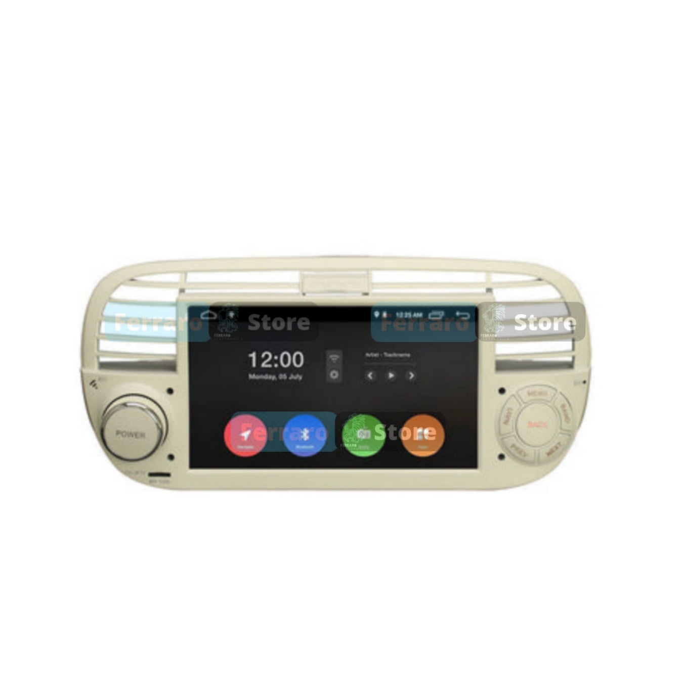 Autoradio per Fiat 500s 7" | 2007-2014 | Android | Bluetooth | CarPlay | Android Auto | 4GB/8GB Ram