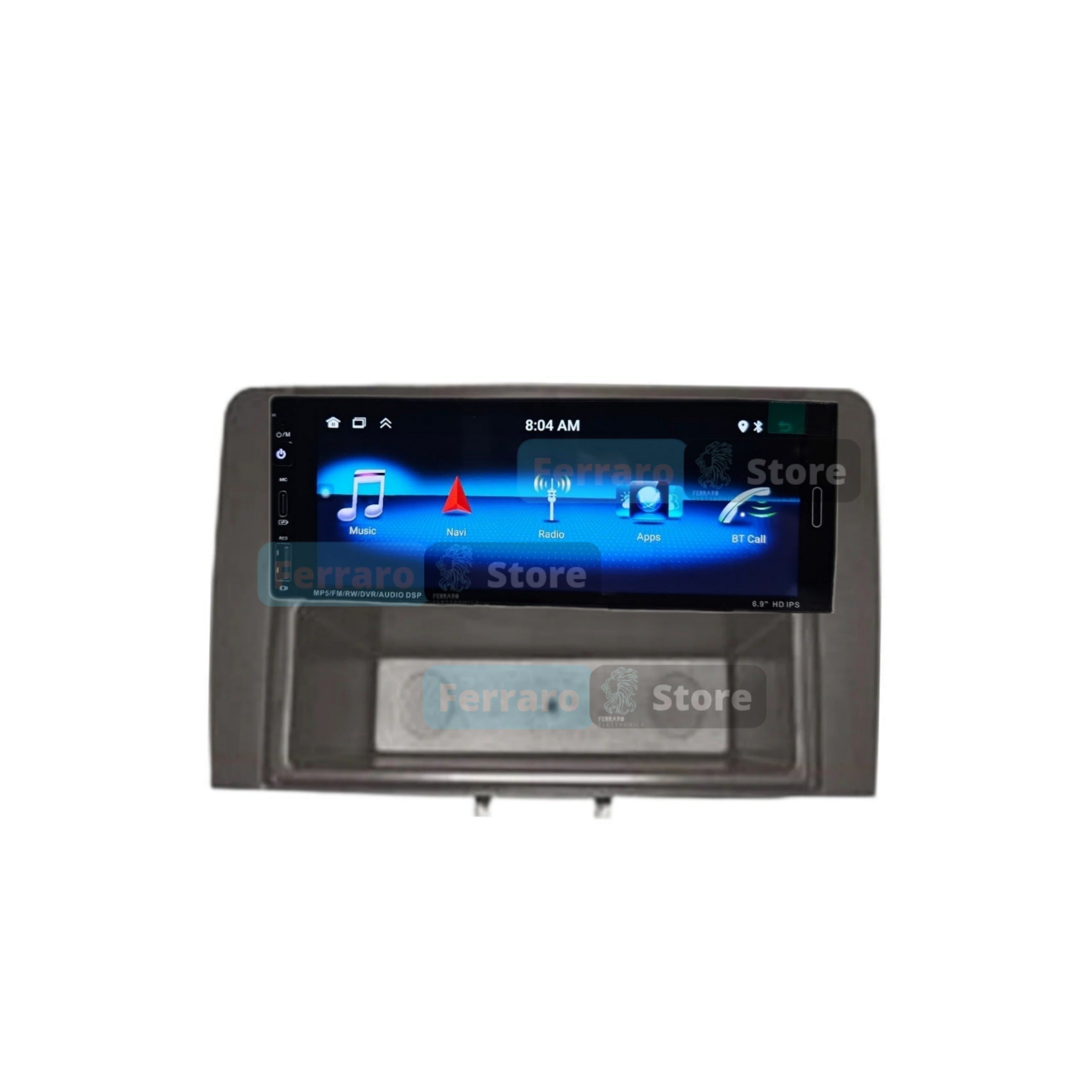 Car Radio for AUDI A3 8P [2003 - 2013] - 1Din 6.9"Inch, Android, CarPlay &amp; Android Auto, Bluetooth, Radio, GPS, Wifi, Youtube, PlayStore