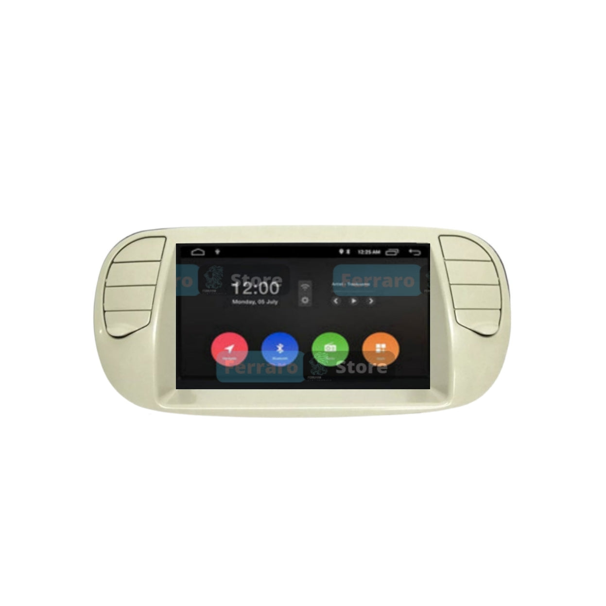 Autoradio Android pour FIAT 500 07-15 7 pouces Navigation GPS Carplay Auto Radio RDS DSP stéréo 1G RAM 16G ROM