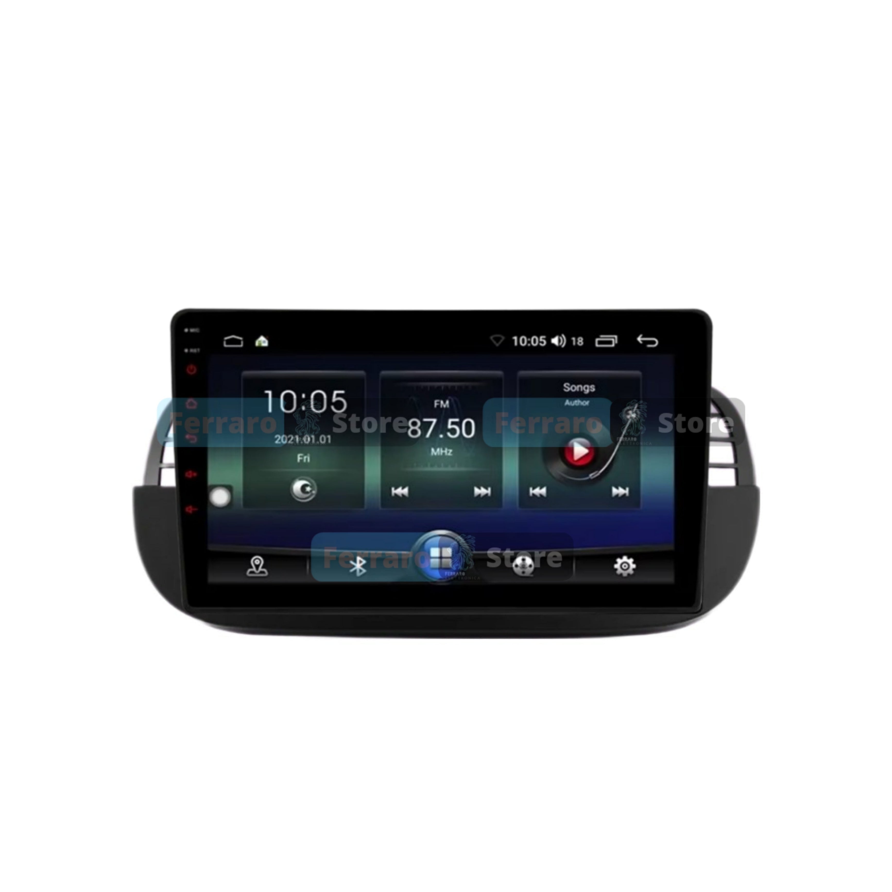 Autoradio per FIAT 500s 9" | 2007-2014 | Android | Bluetooth | CarPlay | Android Auto | 2GB/4GB/6GB/8GB Ram