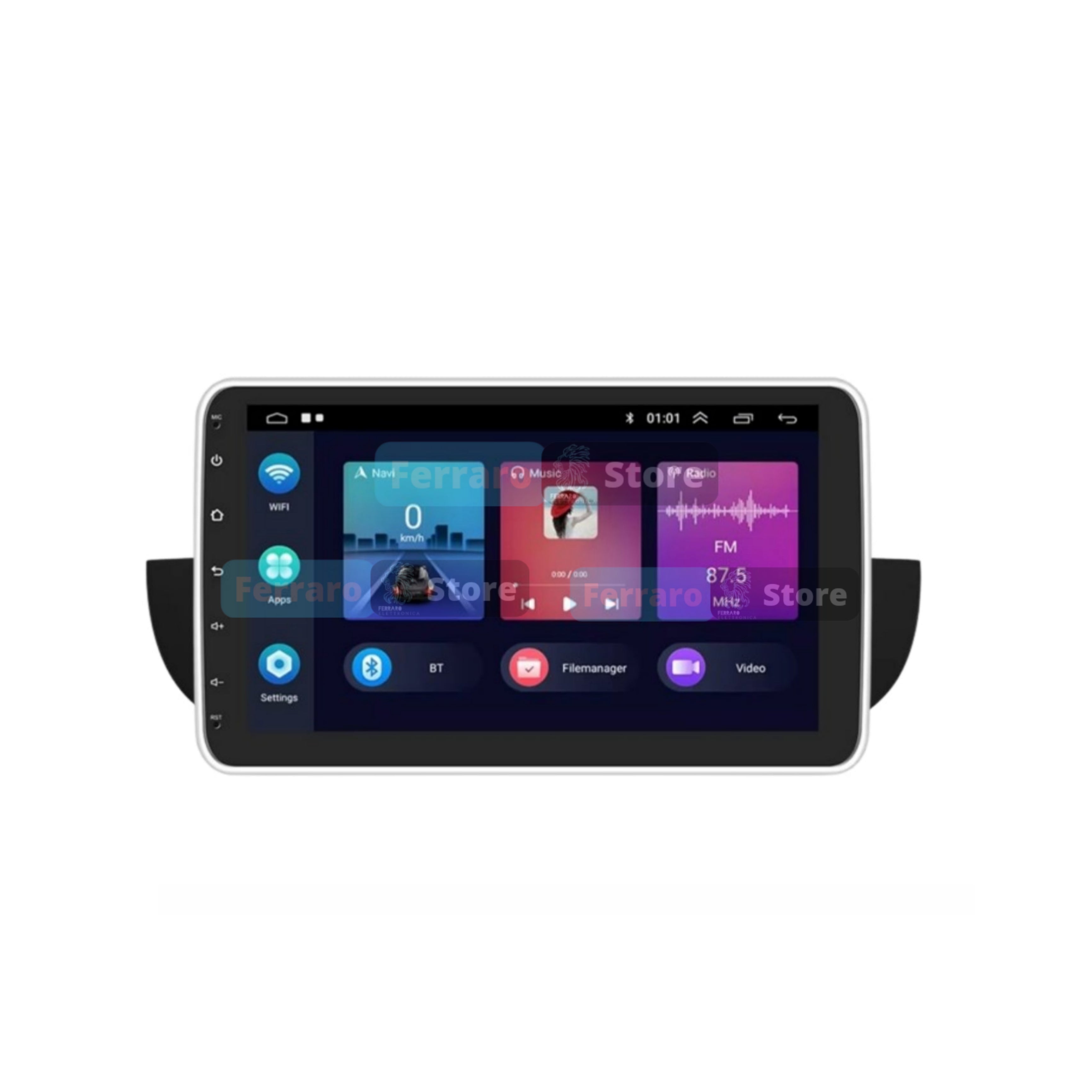 Autoradio per Fiat 500s 10" | 2007-2014 | Android | Bluetooth | CarPlay | Android Auto | 2GB/6GB/8GB Ram