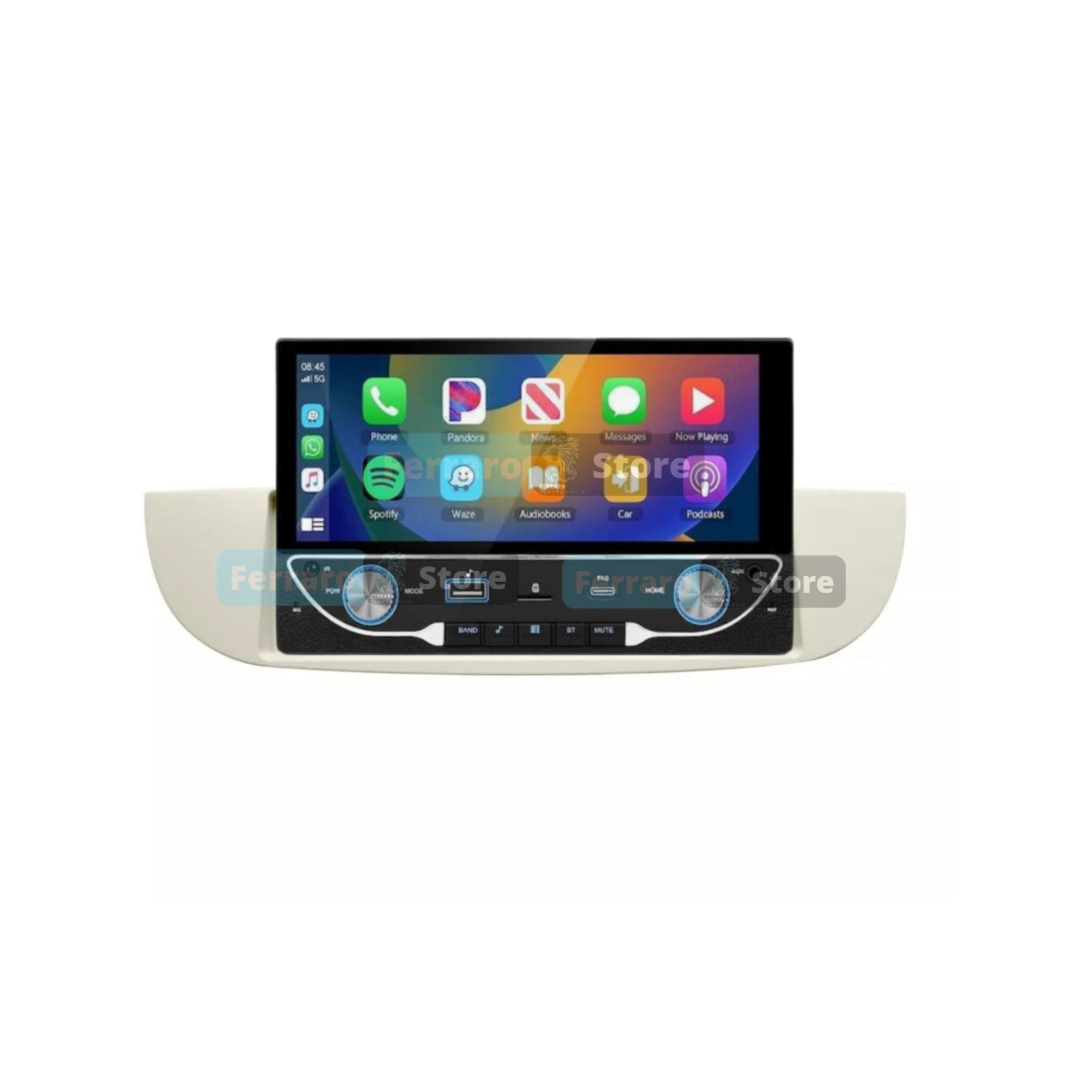 Autoradio per Fiat 500s 6.8" | 2007-2014 | Bluetooth | Radio | USB | CarPlay | Android Auto