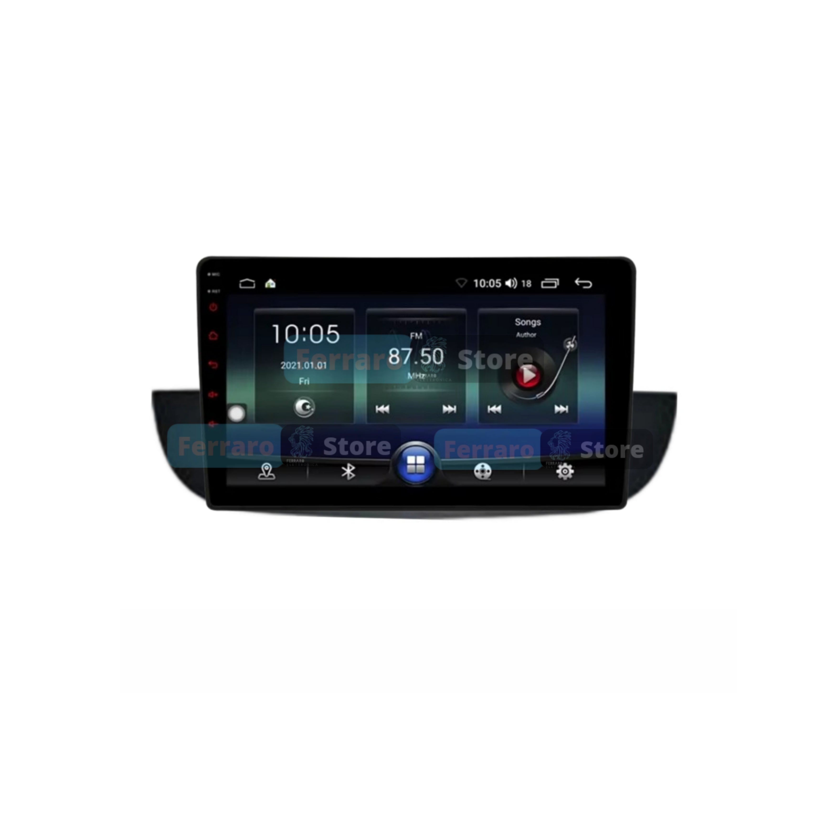 Car Radio for FIAT 500s [2007 - 2014] - 1Din 9"Inch, Bluetooth, Radio, Android, PlayStore, Youtube, Navigator