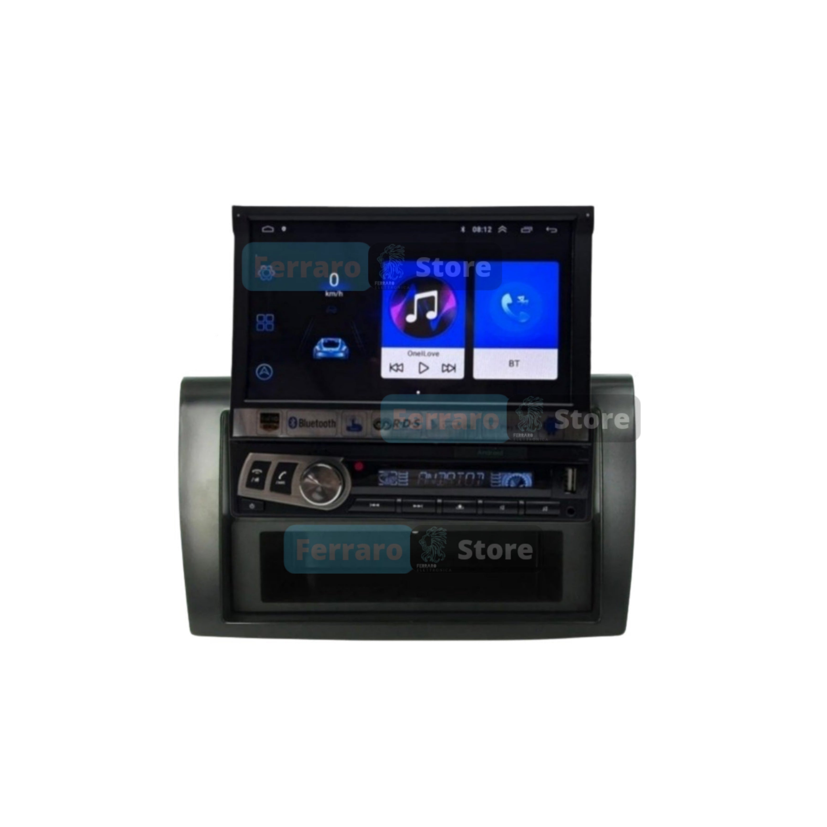 Autoradio per Fiat Bravo 7" | 2007-2016 | Android | Bluetooth | Motorizzato | CarPlay | Android Auto | 1GB/2GB Ram