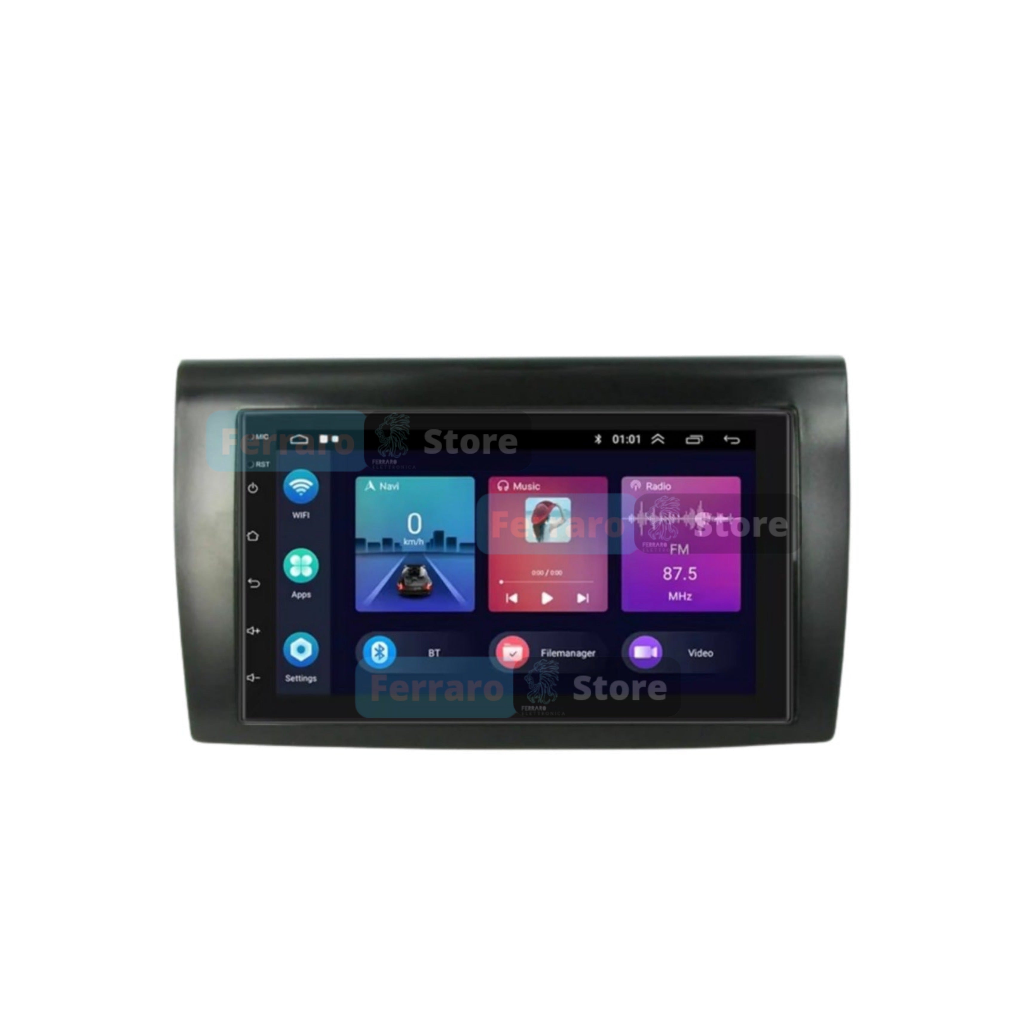 Car Radio for FIAT BRAVO [2007-2012] - 2GB/4GB/6GB, 2Din 7"Inch, Bluetooth, Navigator, RDS Radio, Touch, USB, Wifi