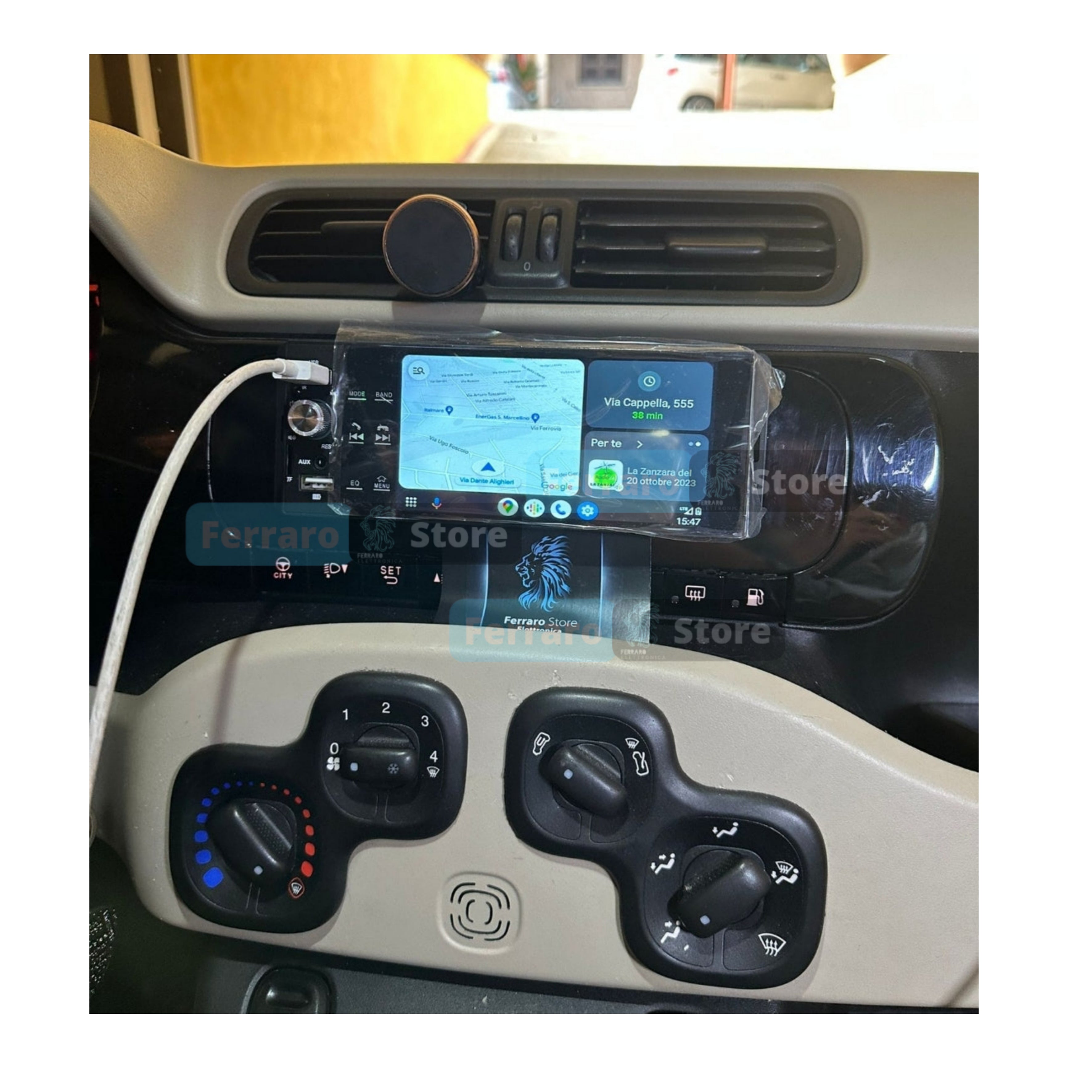 Autoradio per Fiat Panda 3a Serie 5.5" | Bluetooth | Radio | USB | CarPlay | Android Auto