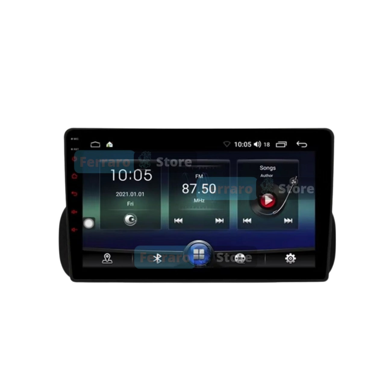 Car Radio for FIAT Panda 3a - 2/32GB, 1Din 9"Inch, Bluetooth, Radio, Android, PlayStore, Youtube, Navigator