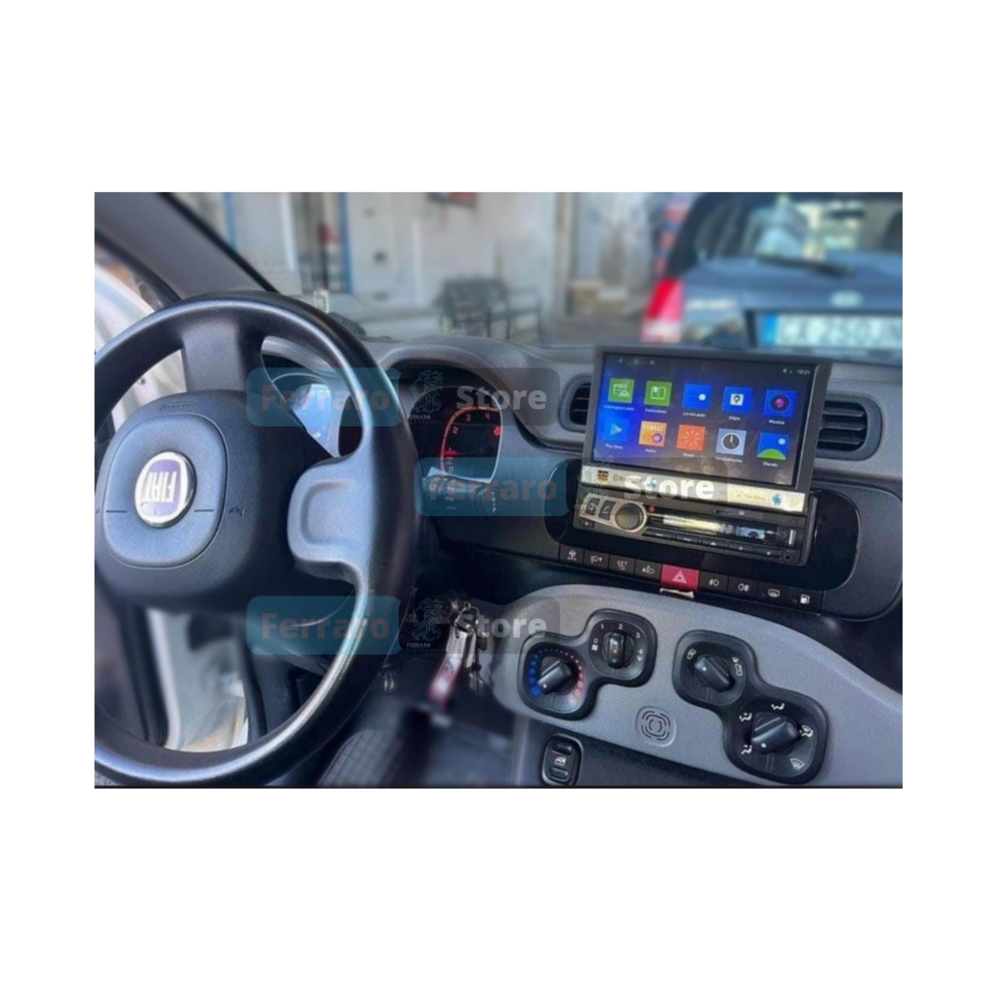 Autoradio per Fiat Panda 3a Serie 7" | Android | Bluetooth | CarPlay | Android Auto | 2/32GB Ram