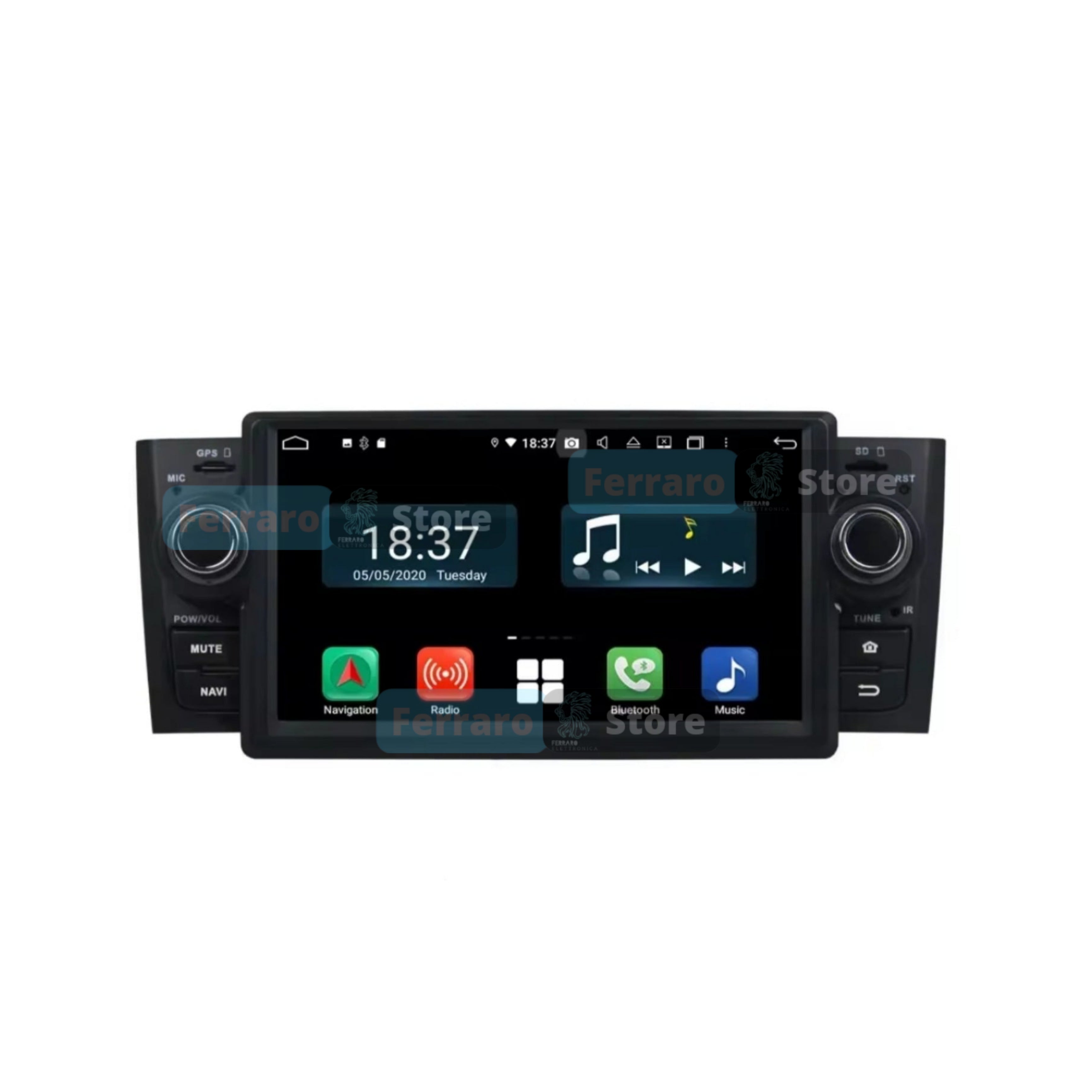 Autoradio per Fiat Grande Punto 7" | 2007-2012 | Android | Bluetooth | CarPlay | Android Auto | 2GB/4GB/6GB/8GB Ram