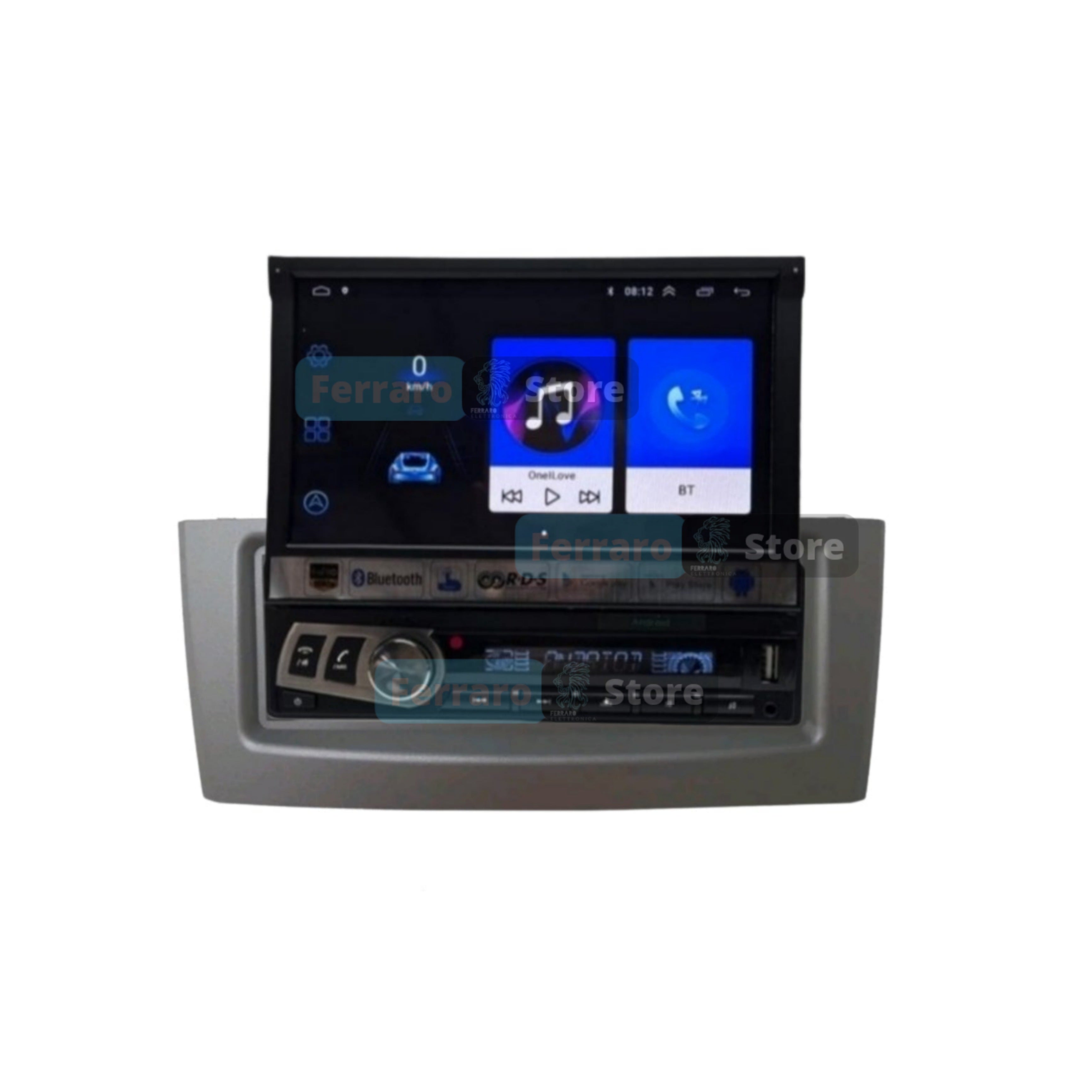 Autoradio per Fiat Grande Punto 7" | 2007-2012 | Android | Motorizzato | Bluetooth | CarPlay | Android Auto | 1GB/2GB Ram