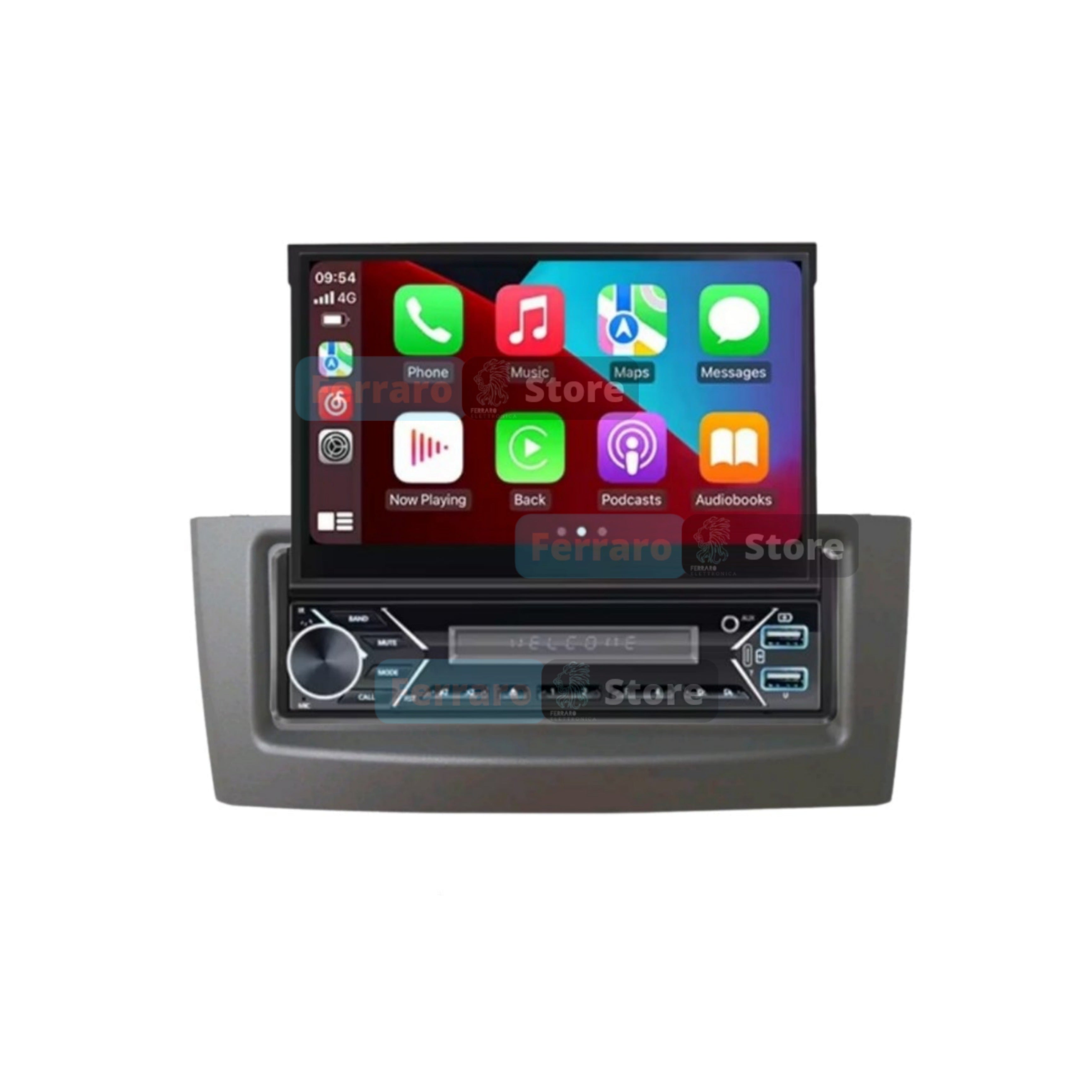 Car Radio for FIAT GRANDE PUNTO [2007 - 2012] - 1Din 7"Inch, Android, Motorized, GPS, WiFi, Radio, Bluetooth, FM, SWC, PlayStore