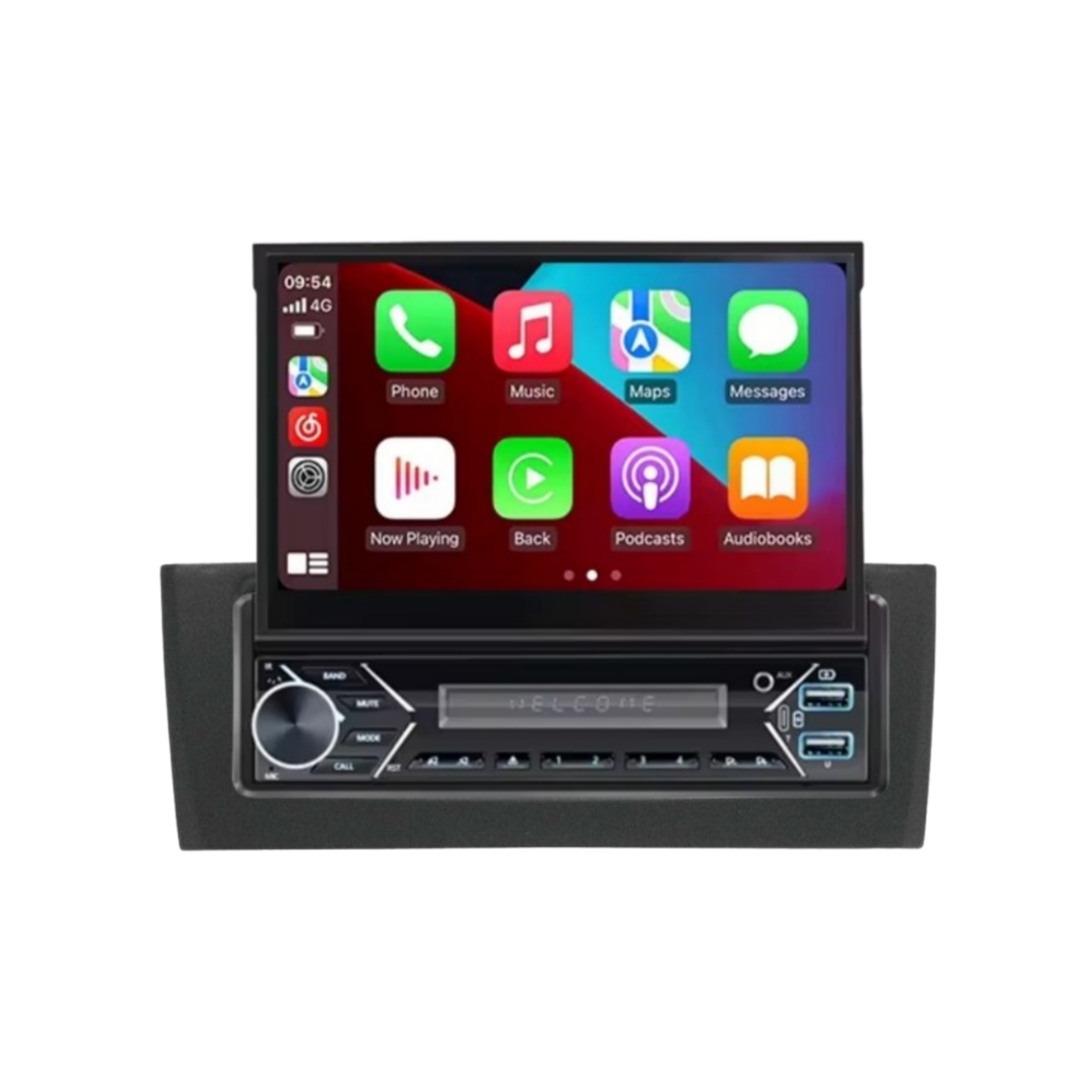 Car Radio for FIAT GRANDE PUNTO [2007 - 2012] - 1Din 7"Inch, Android, Motorized, GPS, WiFi, Radio, Bluetooth, FM, SWC, PlayStore