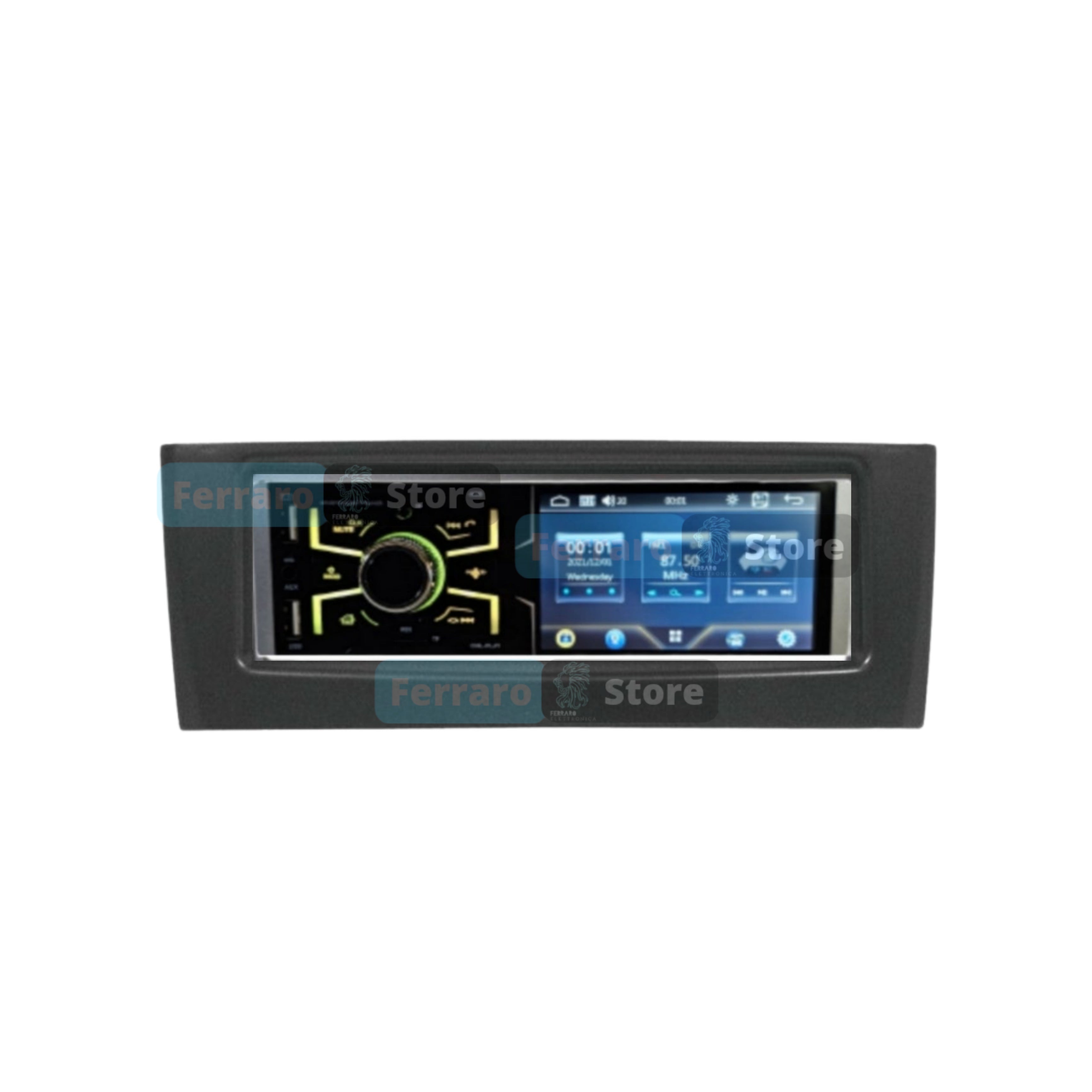 Car Radio for FIAT GRANDE PUNTO [2007 - 2012] - 1Din 4"Inch, Bluetooth, Radio, AUX, USB.