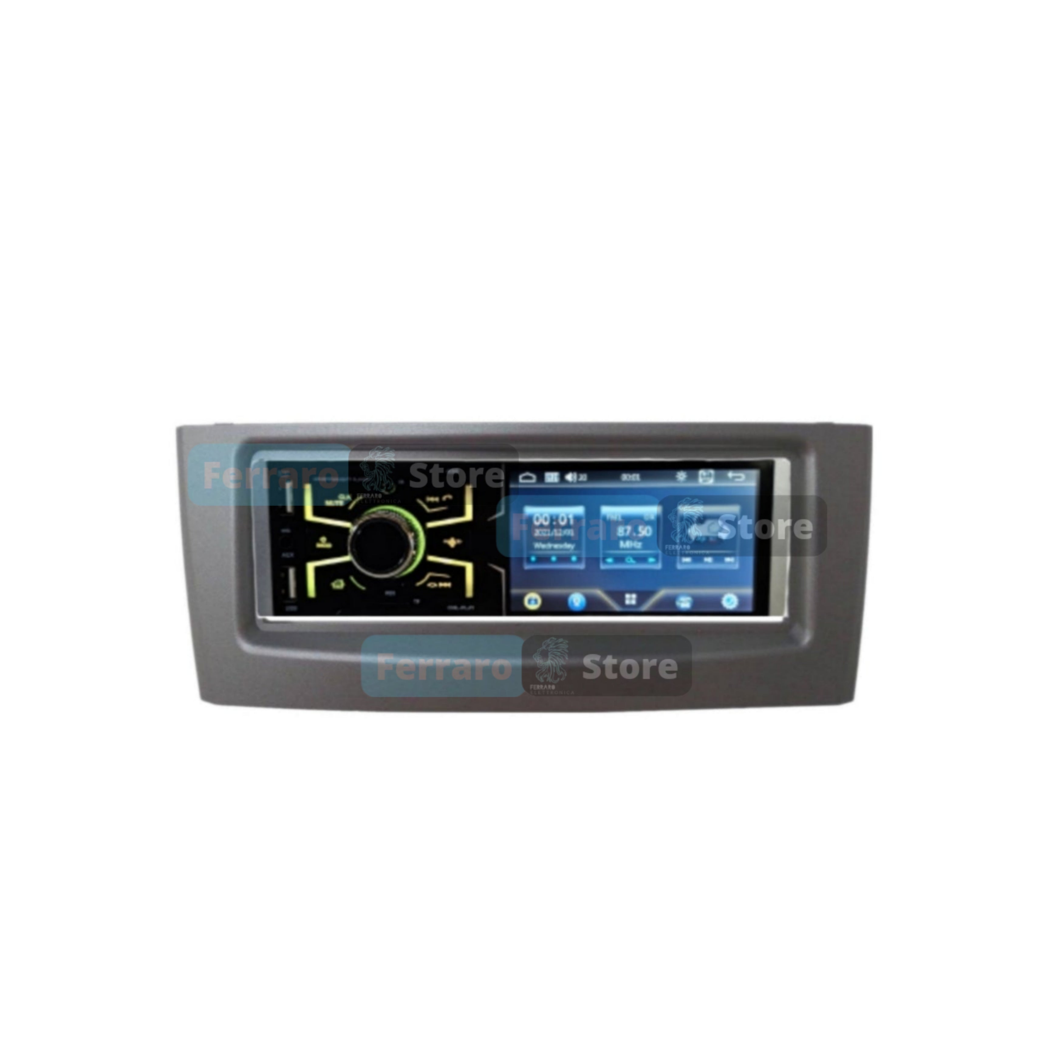 Car Radio for FIAT GRANDE PUNTO [2007 - 2012] - 1Din 4"Inch, Bluetooth, Radio, AUX, USB.