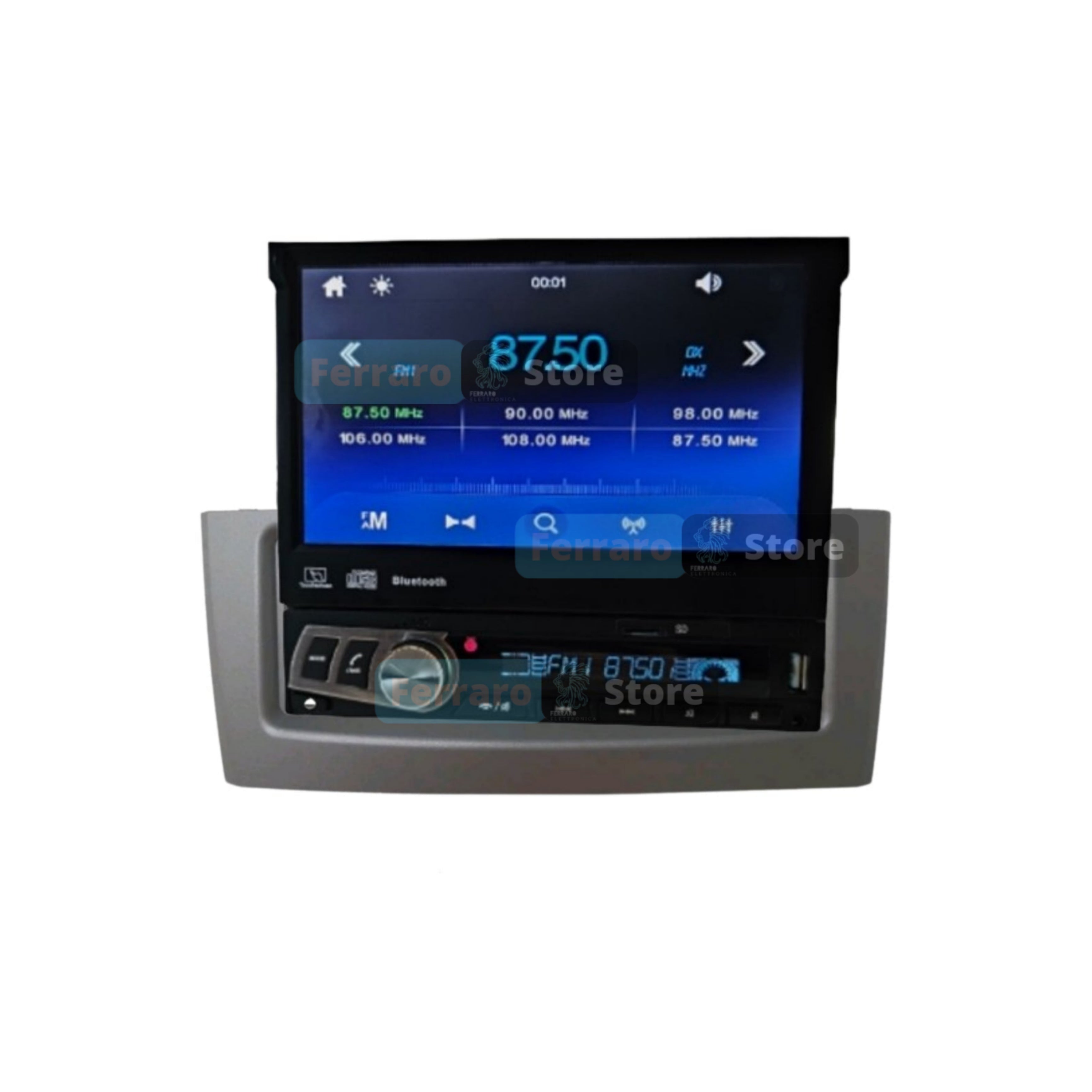 Autoradio per Fiat Grande Punto 7" |  2007-2012 | Bluetooth | Radio | USB | Mirror Link