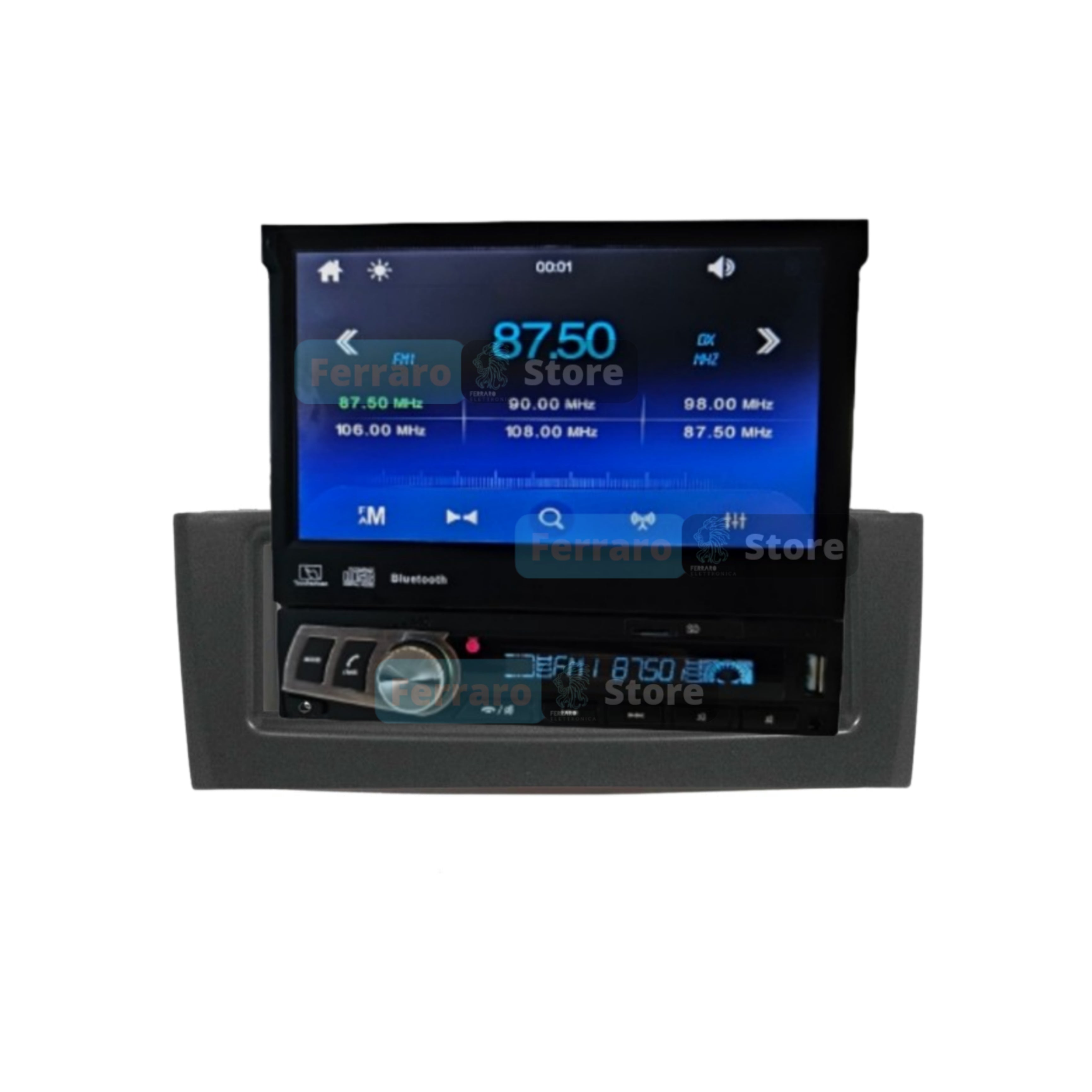 Autoradio per Fiat Grande Punto 7" |  2004-2012 | Bluetooth | Radio | USB | Mirror Link