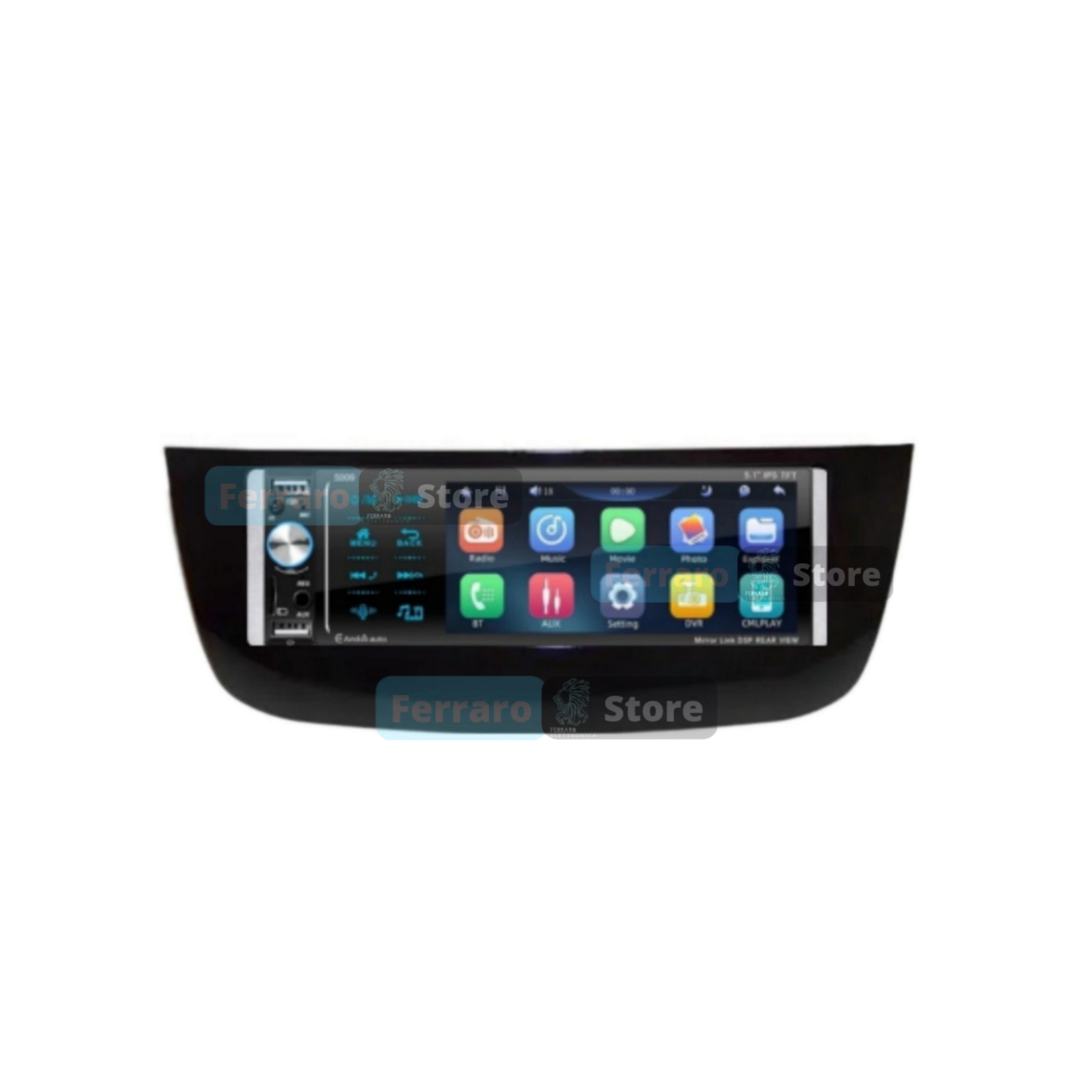 Autoradio per Fiat Punto Evo 5.5" 2009 in Poi | Bluetooth | Radio | USB | CarPlay | Android Auto