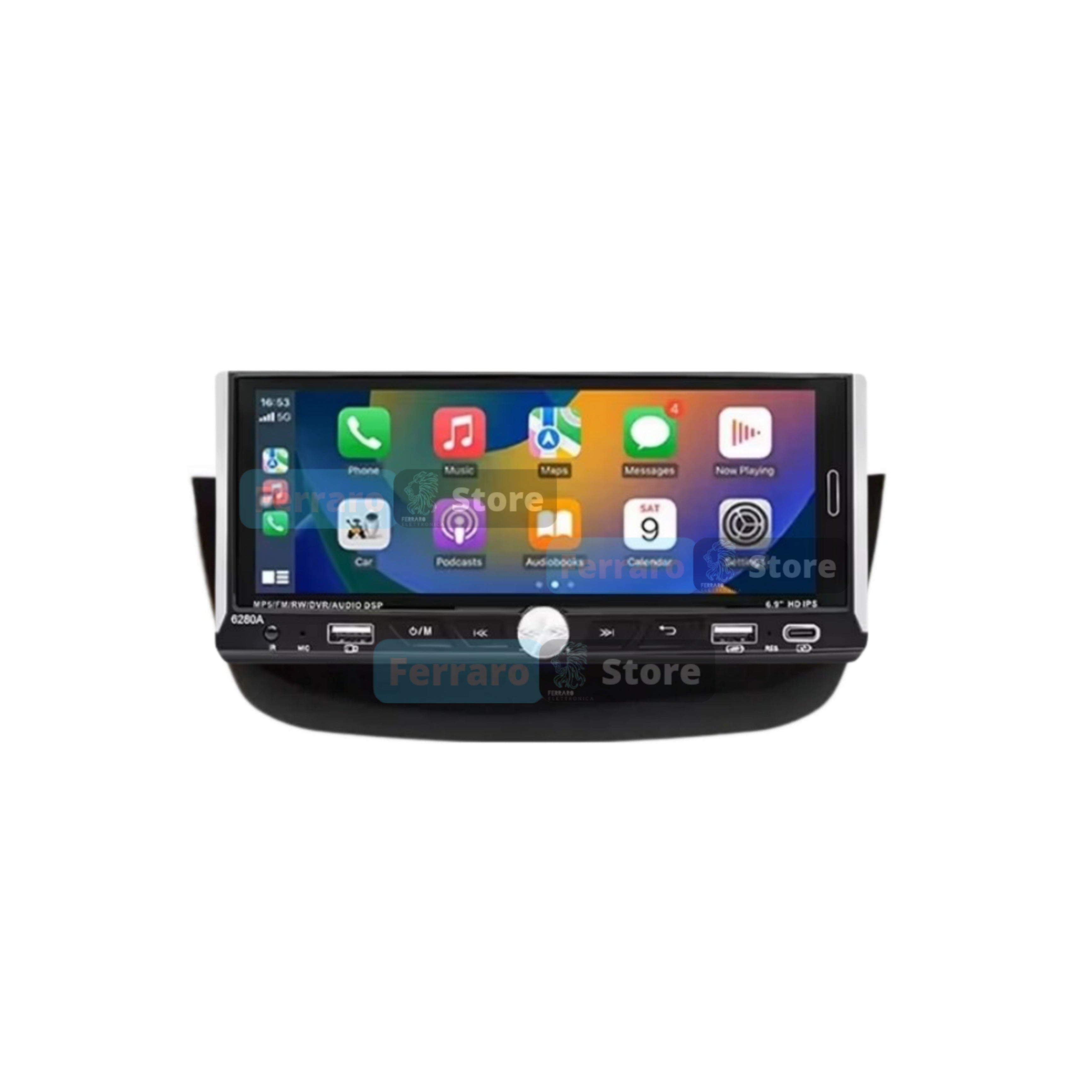 Autoradio per Fiat Punto Evo 6.9" | 2009 in Poi | Android | Bluetooth | CarPlay | Android Auto | 2/32GB Ram