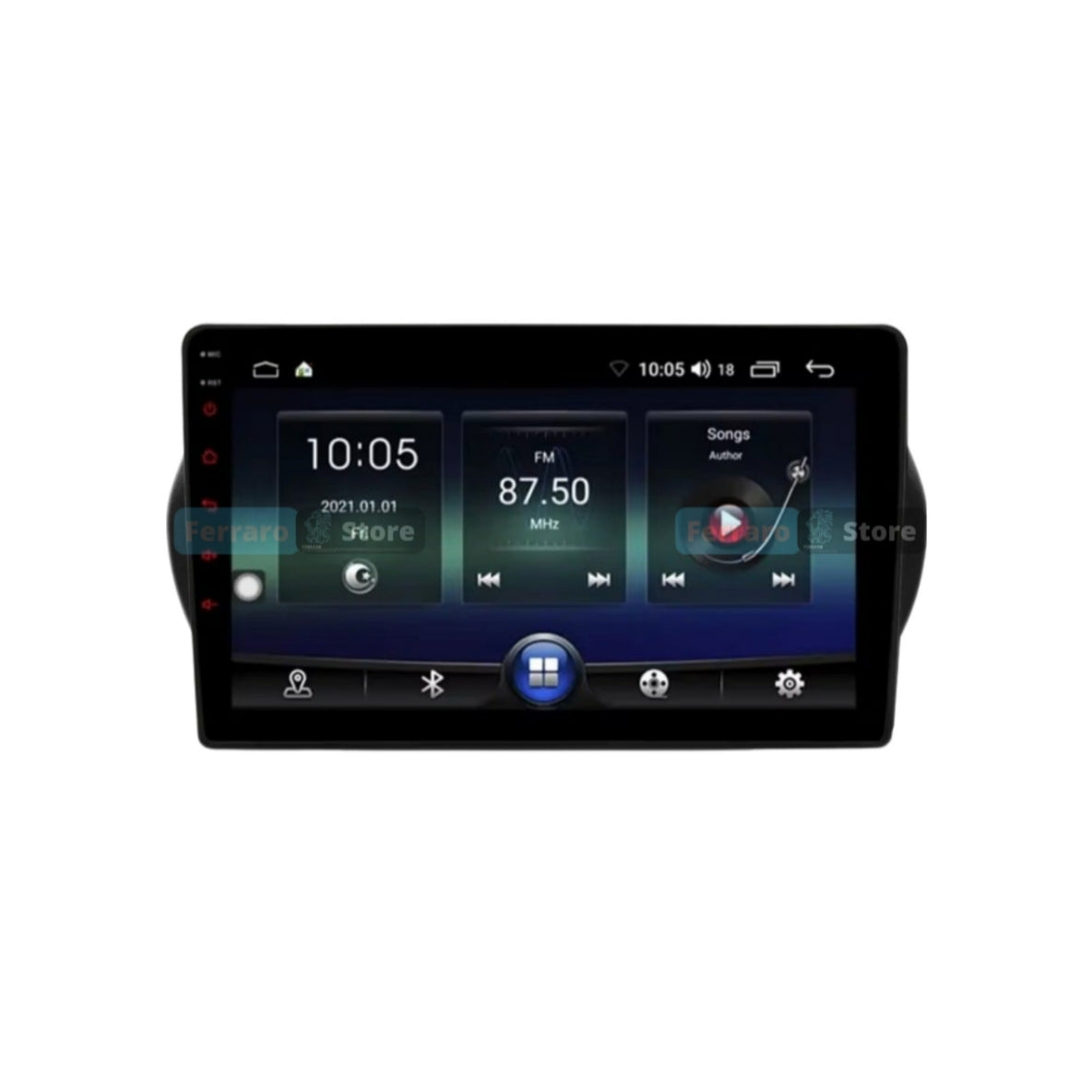 Autoradio per Fiat Qubo 10.1" | Citroen Nemo | Peugeot Bipper | 2008-2017 | Android | Bluetooth | CarPlay | Android Auto | 2GB/4GB/8GB Ram