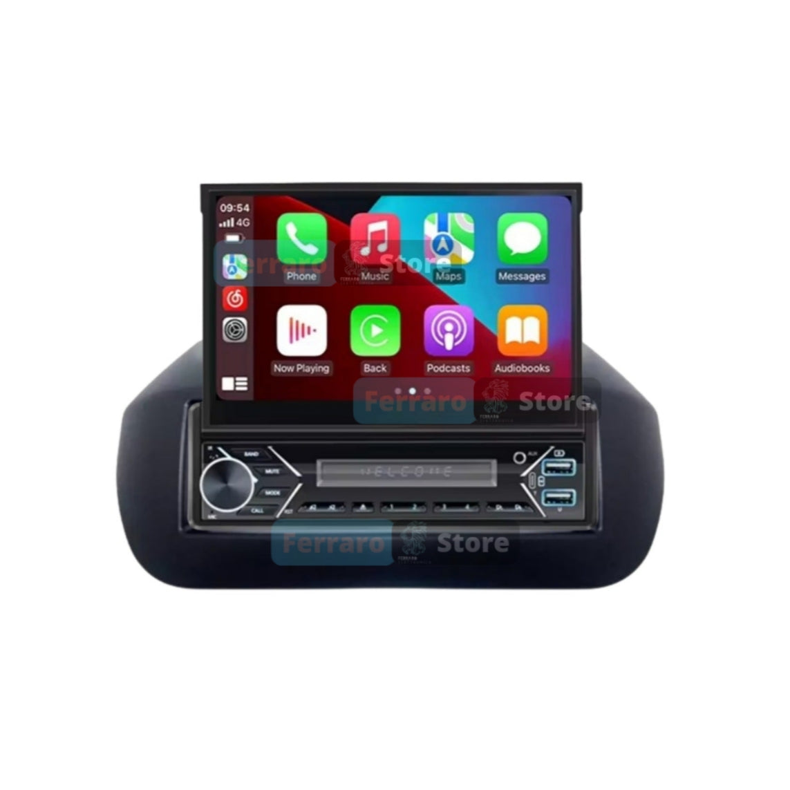 Autoradio per Fiat Qubo 7" | Citroen Nemo | Peugeot Bipper | 2008-2017 | Bluetooth | Android | Motorizzato | CarPlay | Android Auto | 2/32GB Ram