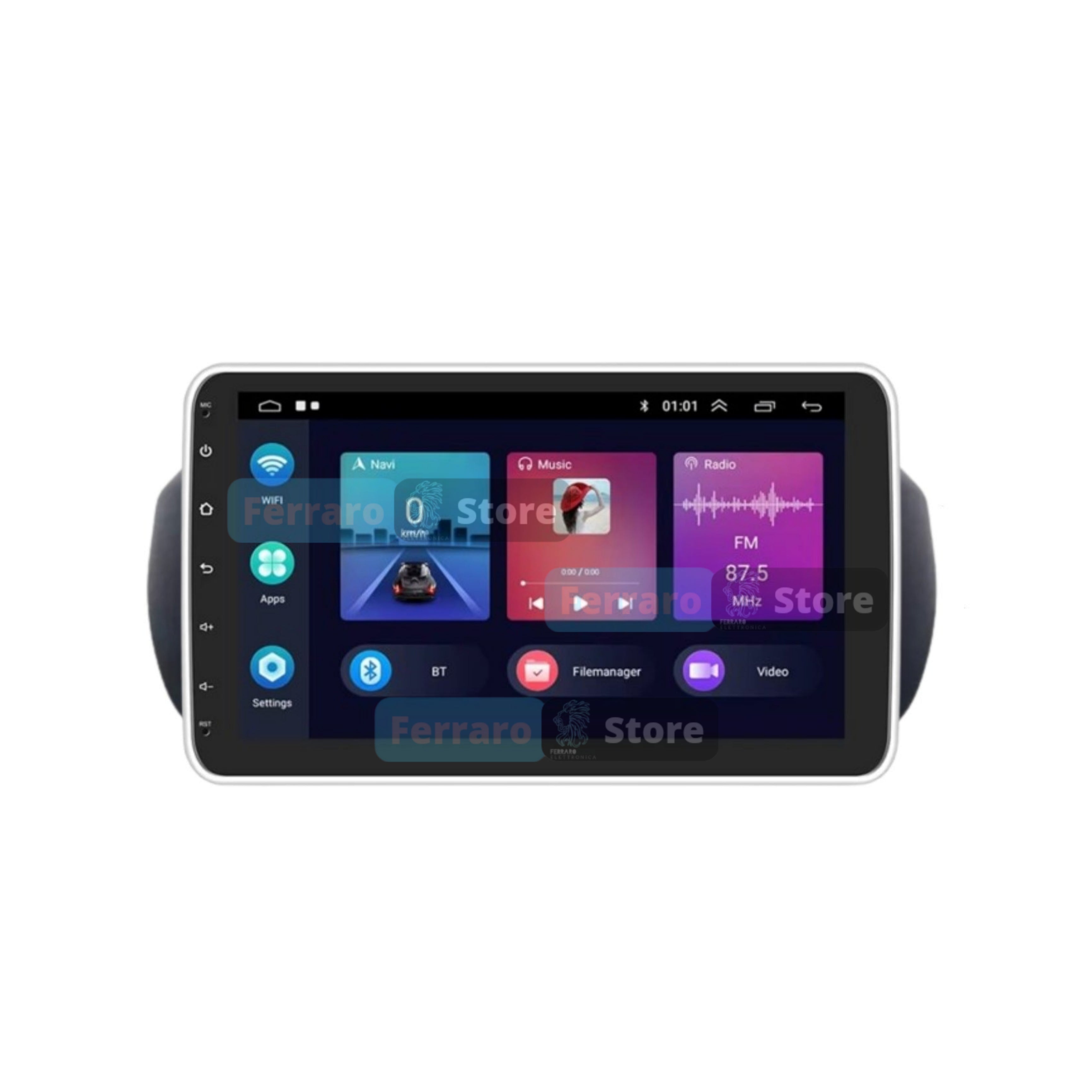 Autoradio per Fiat Qubo 10" | Citroen Nemo | Peugeot Bipper | 2008 - 2017 | Bluetooth | Android | CarPlay | Android Auto | 2GB/6GB/8GB Ram