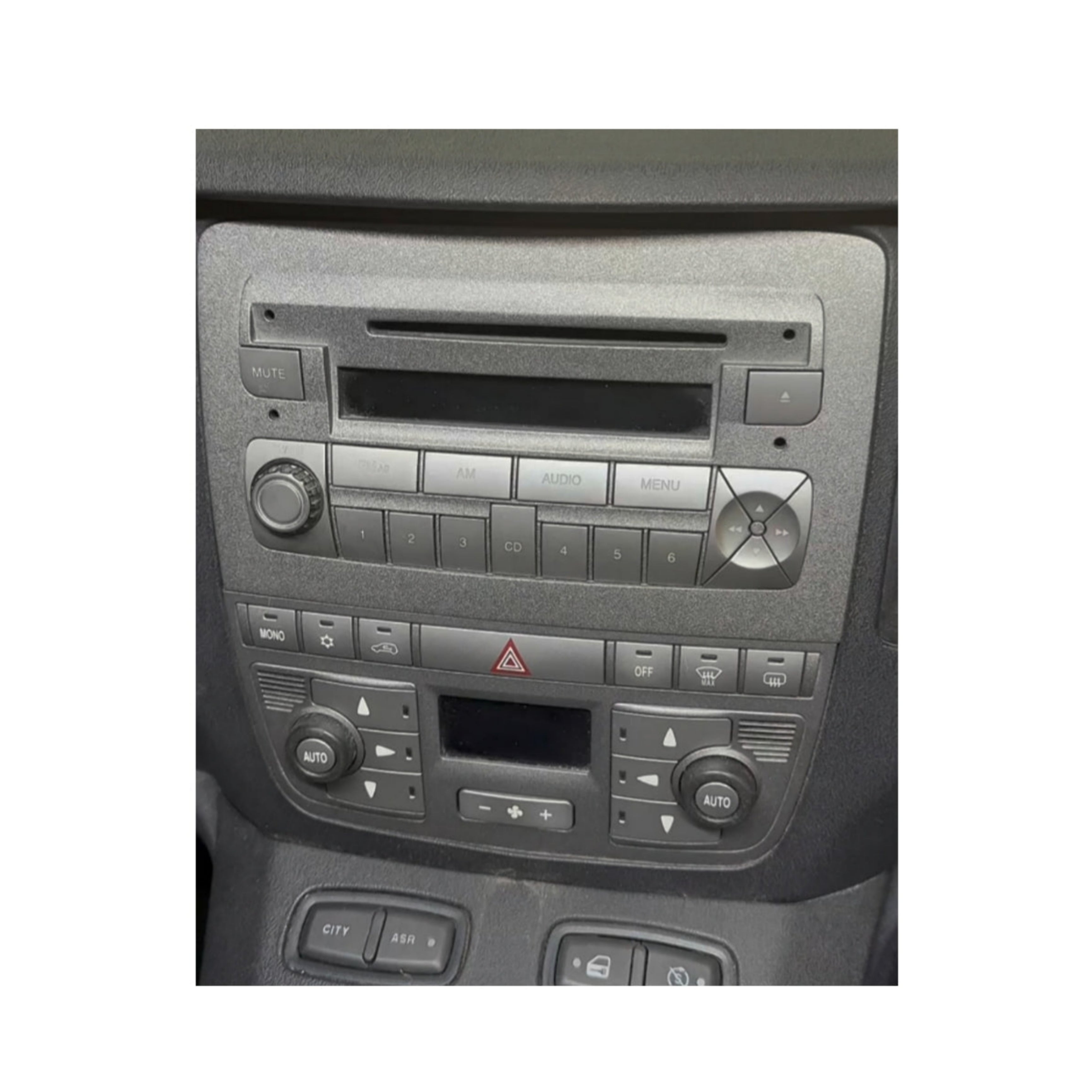 Car radio cover, 1 ISO with drawer, Lancia Musa, until 2009