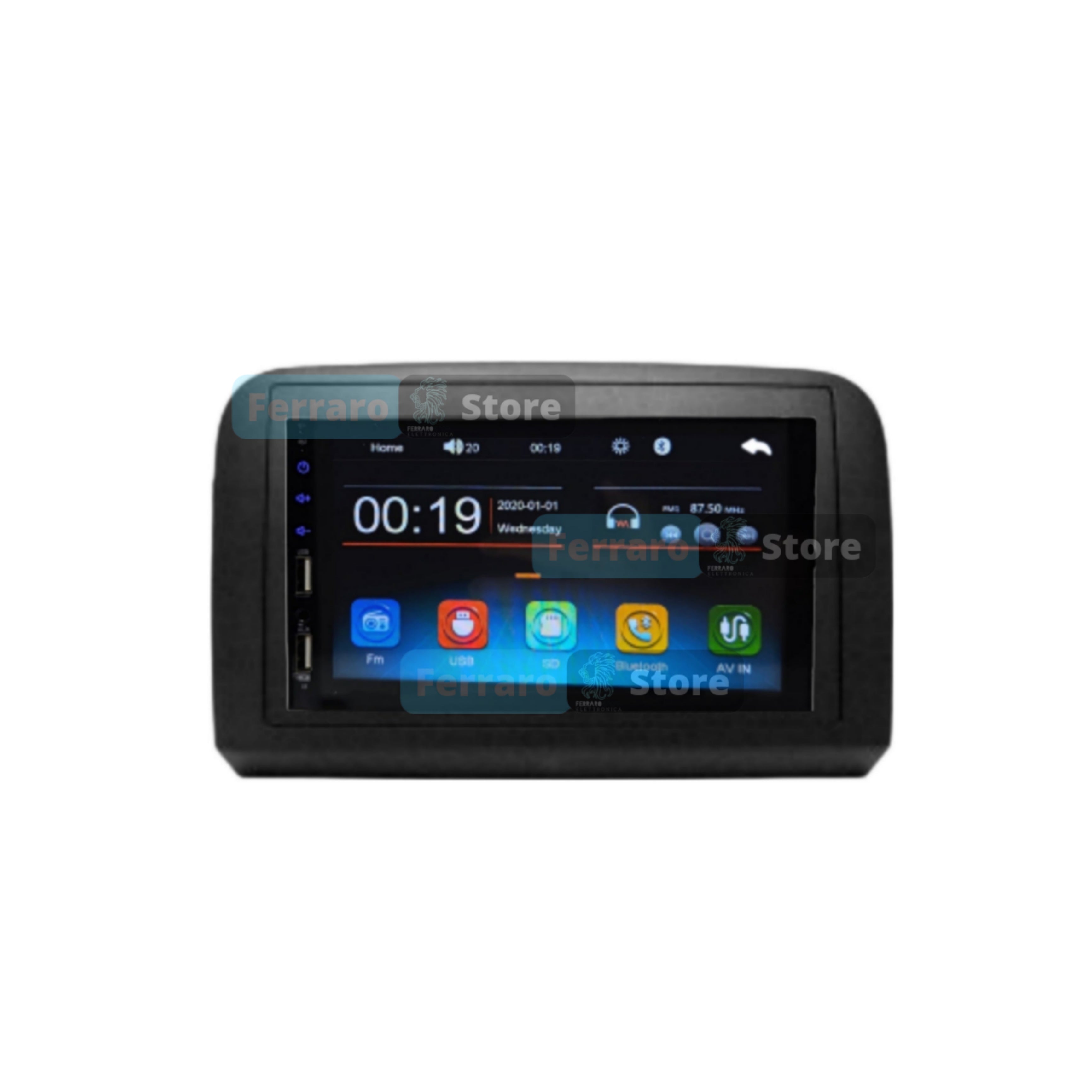 Car Radio for Fiat Idea/Lancia Musa [2003-2008] - 2Din 7"Inch, Bluetooth, Radio, Touch, USB, SD, Mirror Link Android &amp; IOS