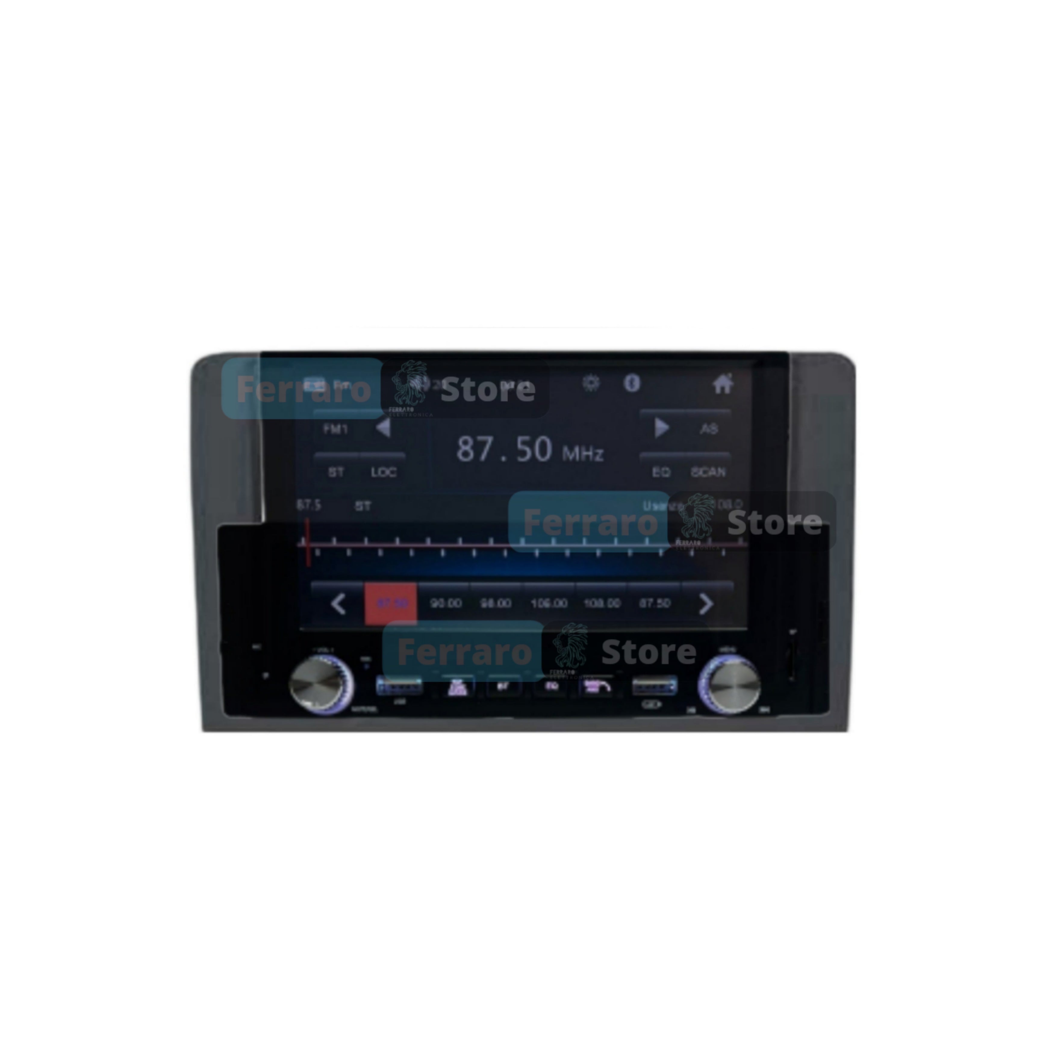 Car radio for Fiat idea/Lancia Musa [2003-2008] - 1Din 6.2" Inch, Bluetooth, Radio, Double USB, Mirror Link Android and IOS.