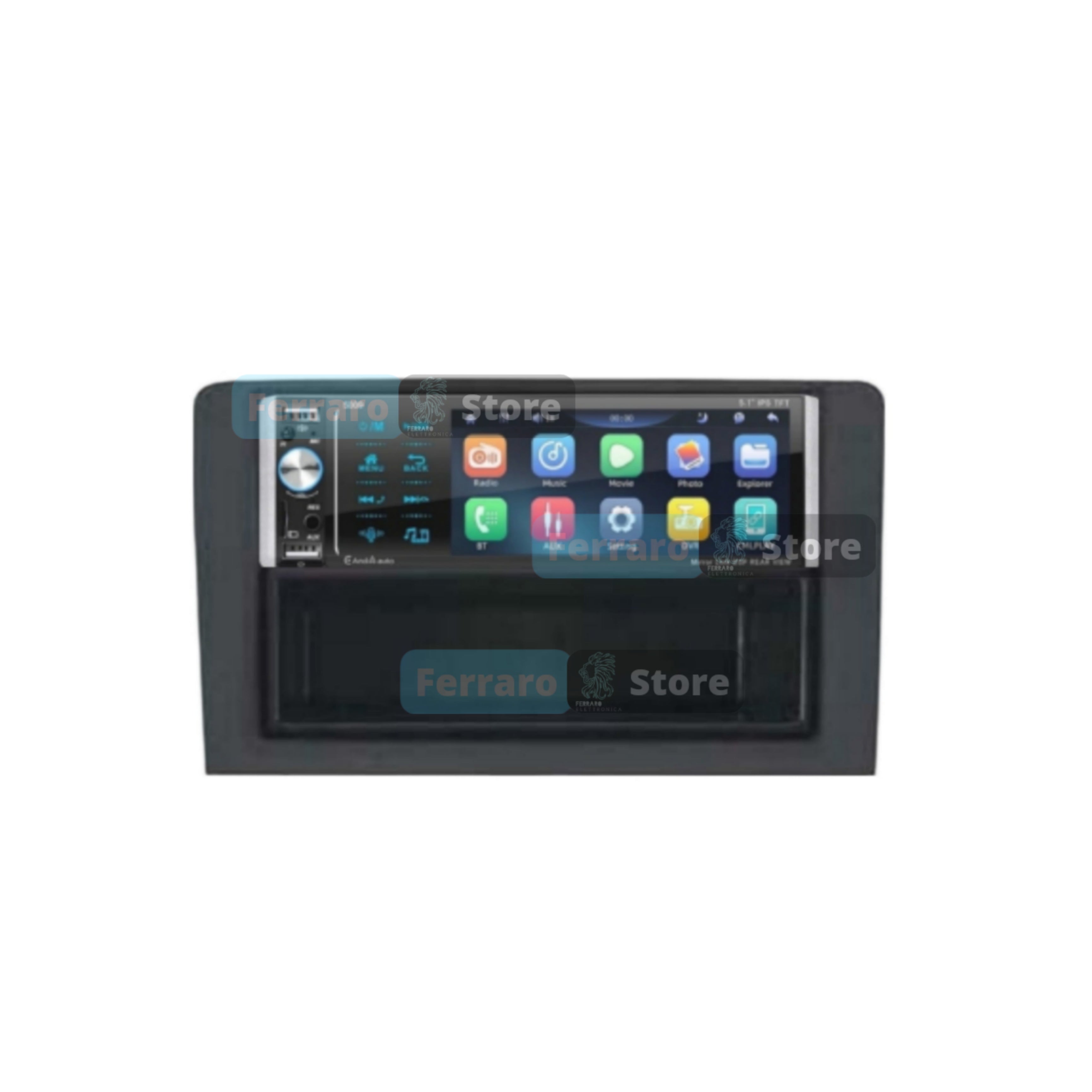 Autoradio per Fiat Idea | Lancia Musa 5.5" | 2003-2008 | Bluetooth | Radio | USB | CarPlay | Android Auto