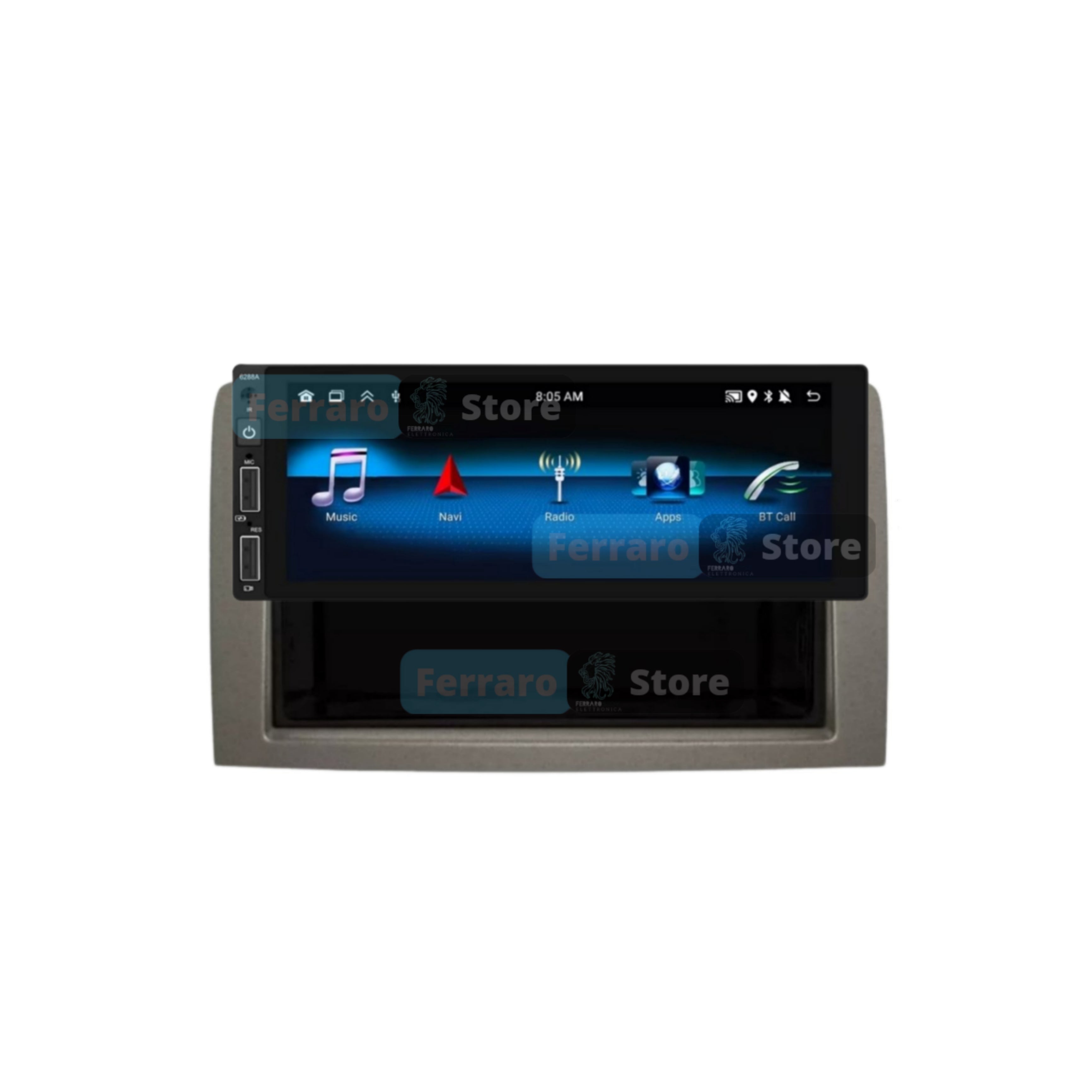 Autoradio per Fiat Idea | Lancia Musa 6.9" | 2003-2008 | Android | Bluetooth | CarPlay | Android Auto | 2/32GB Ram