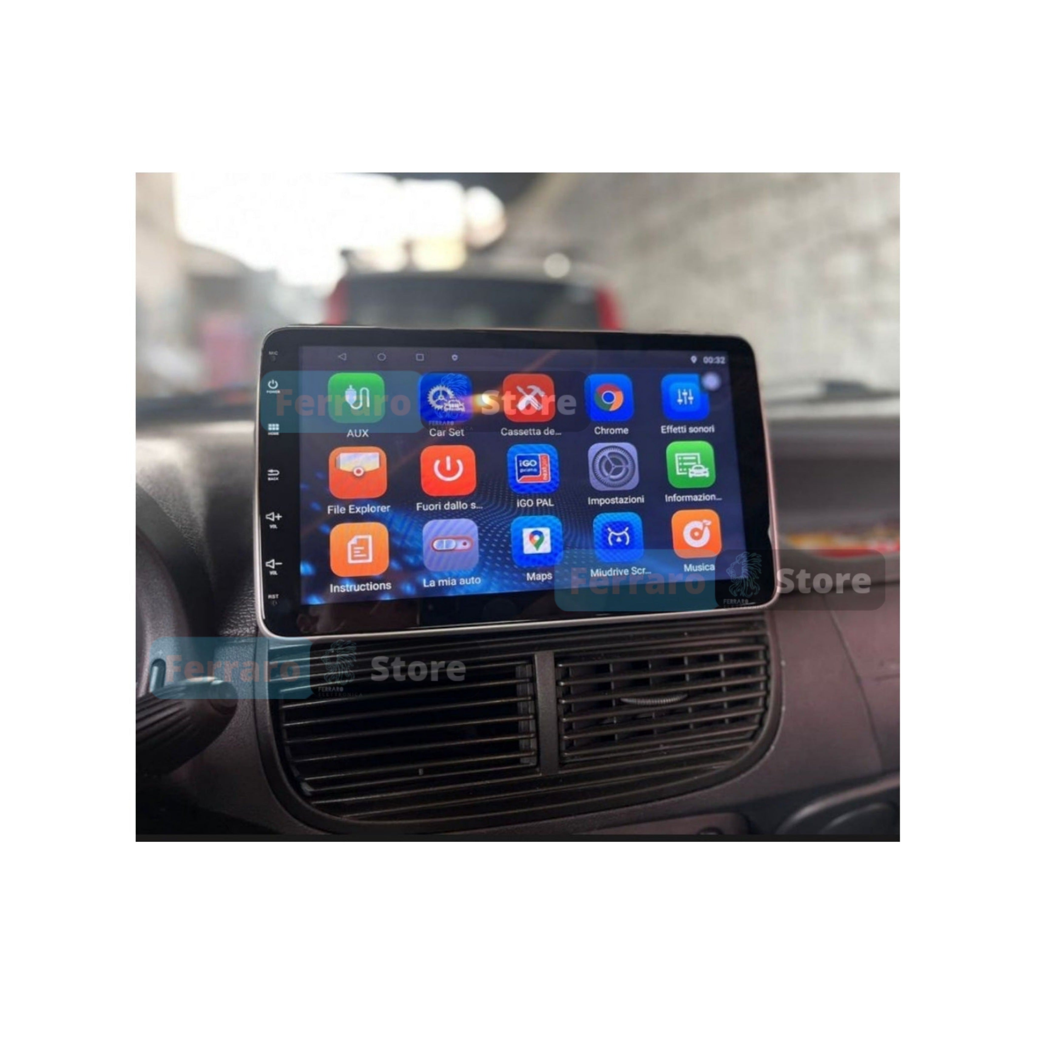 Car Radio for Fiat PUNTO 188 [1999-2007] - Intelligent Car System, 1Din 10"Inch, GPS, Navigator, Wifi