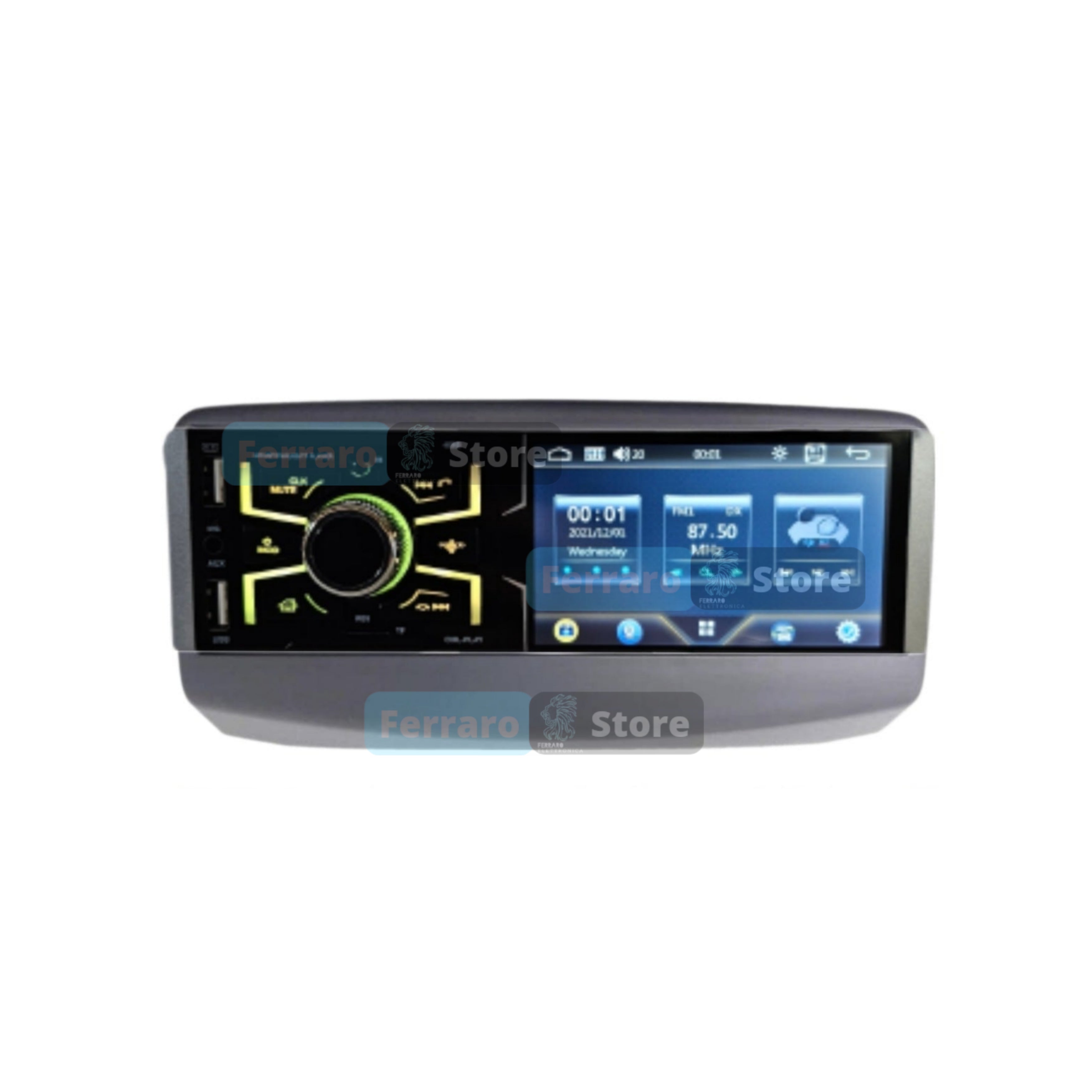 Car radio for Fiat MULTIPLA - 1Din 4"Inch, Bluetooth, Radio, AUX, USB.