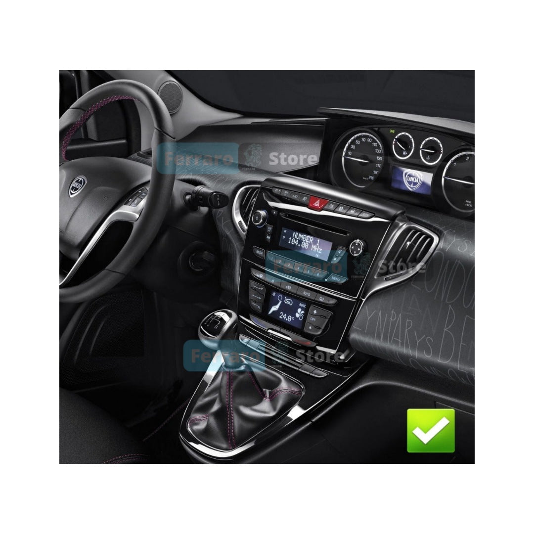 Car radio cover, 1DIN, Lancia y, from 2011 onwards