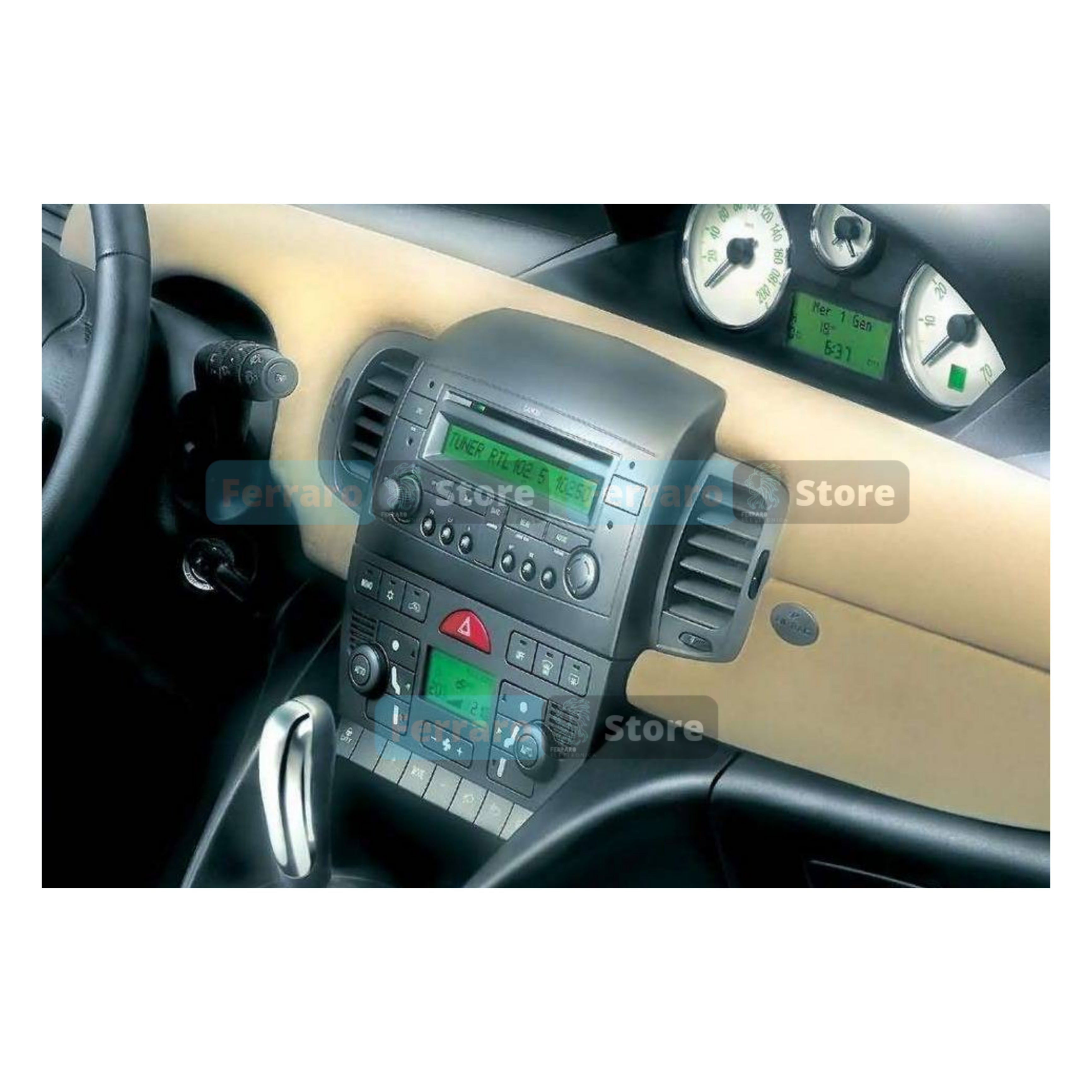 Car radio cover, 1DIN, Lancia y, from 2007