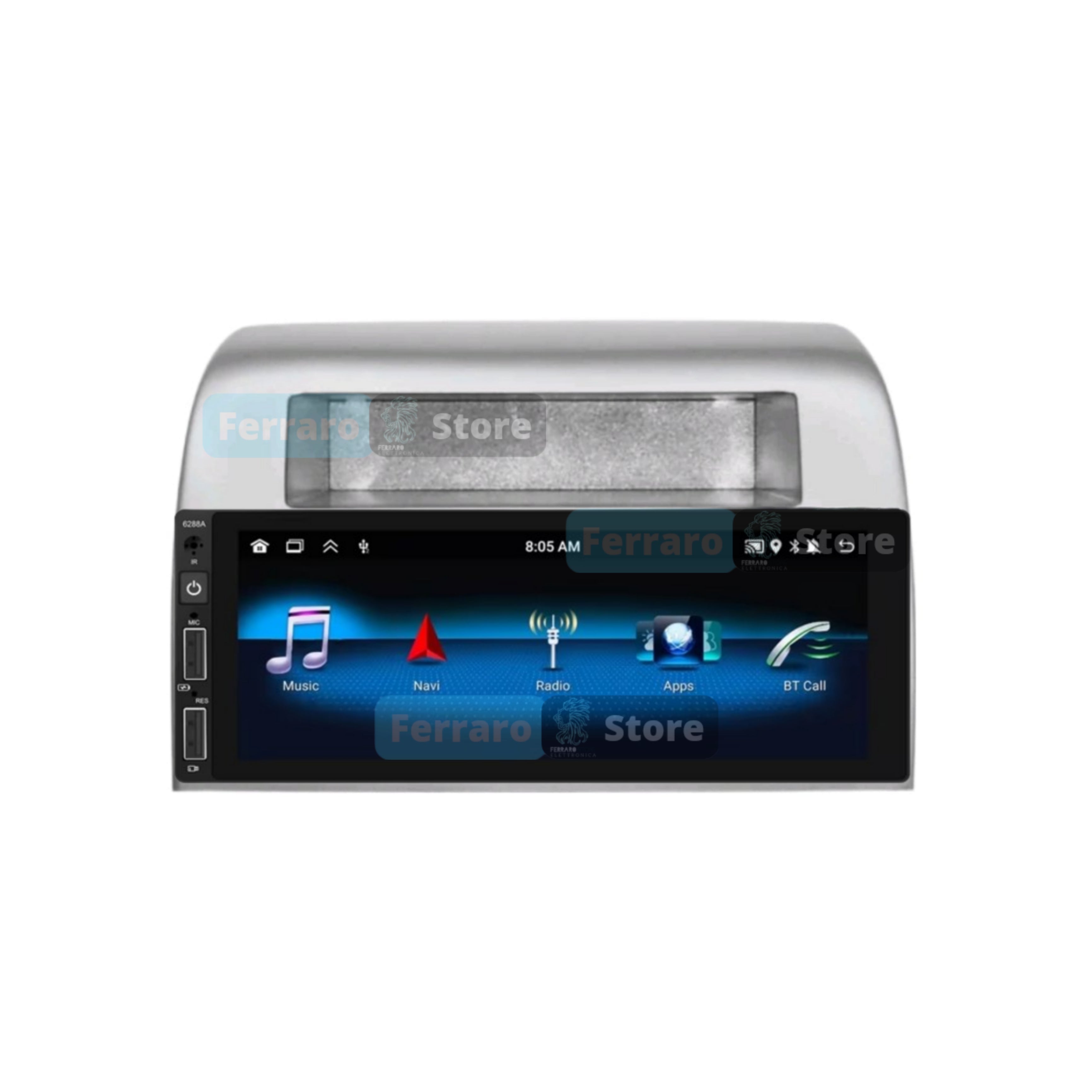 Car Radio for LANCIA Y [From 2003 onwards] - 1Din 6.9"Inch, Android, CarPlay &amp; Android Auto, Bluetooth, Radio, GPS, Wifi, Youtube, PlayStore