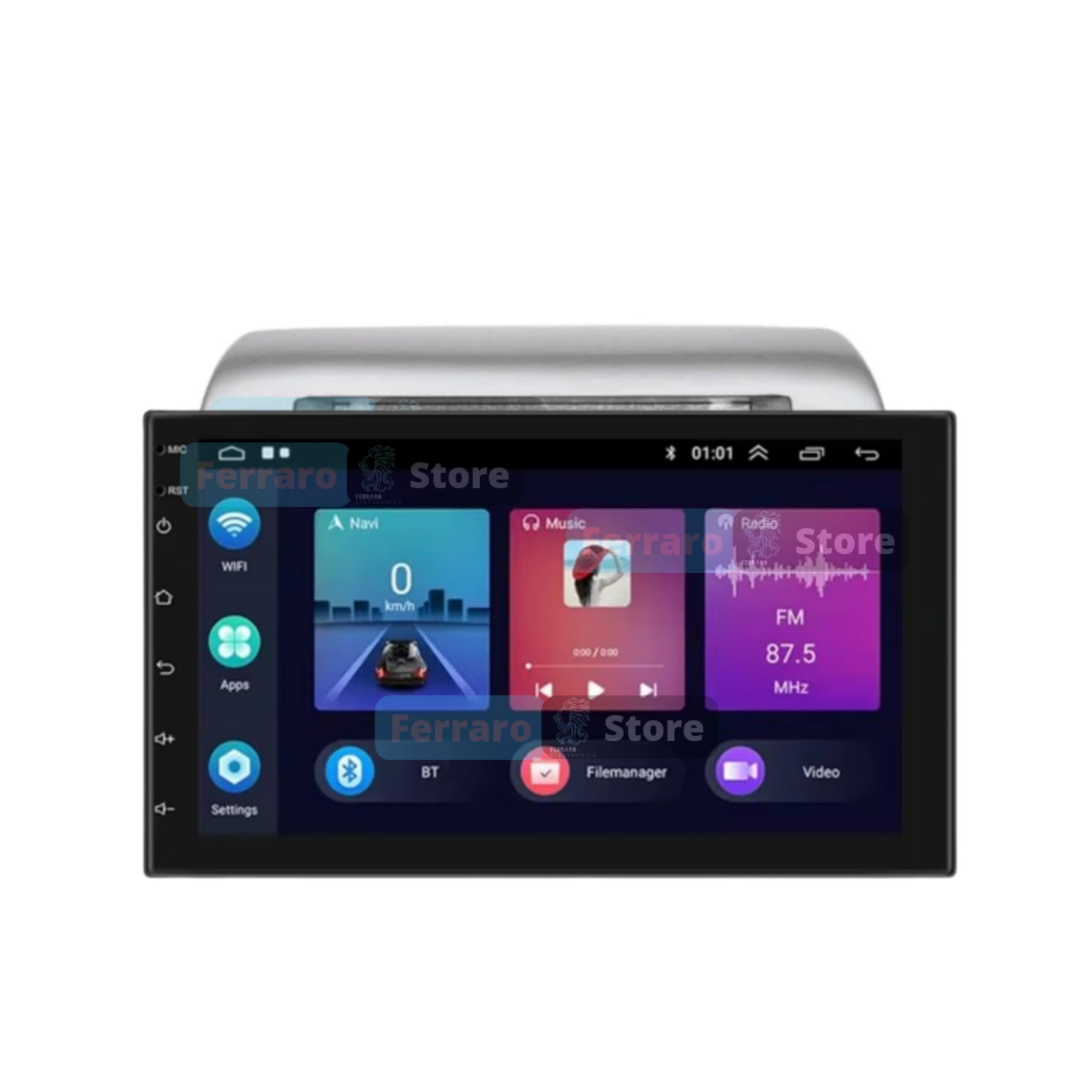 Car Radio for LANCIA Y [From 2003 onwards] - 1Din 7"Inch, Android, Bluetooth, Radio, GPS, Wifi, Youtube, PlayStore, CarPlay + Android Auto