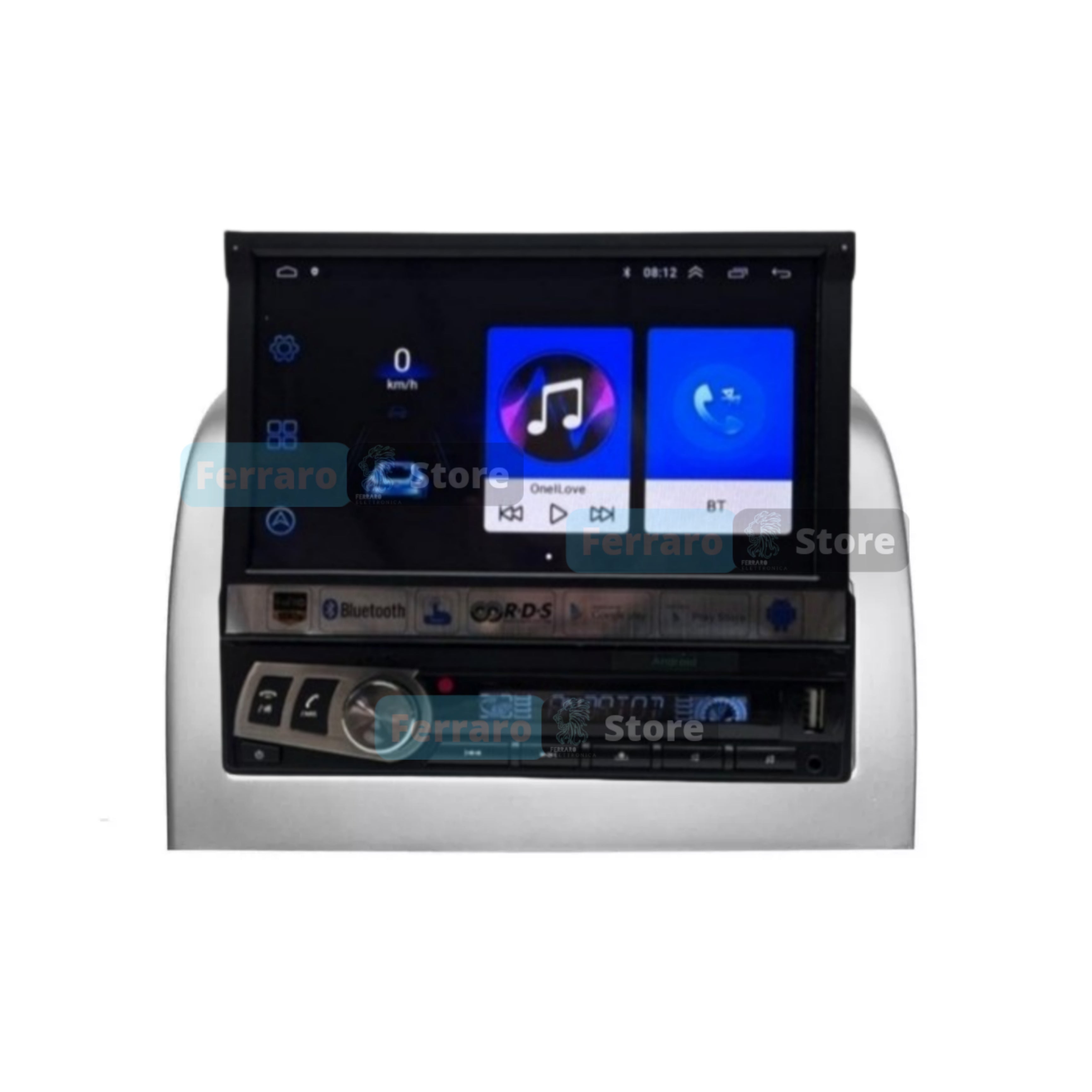 Autoradio per Lancia Y 7" | Dal 2003 | Android | Bluetooth | Motorizzato | CarPlay | Android Auto | 1GB/2GB Ram