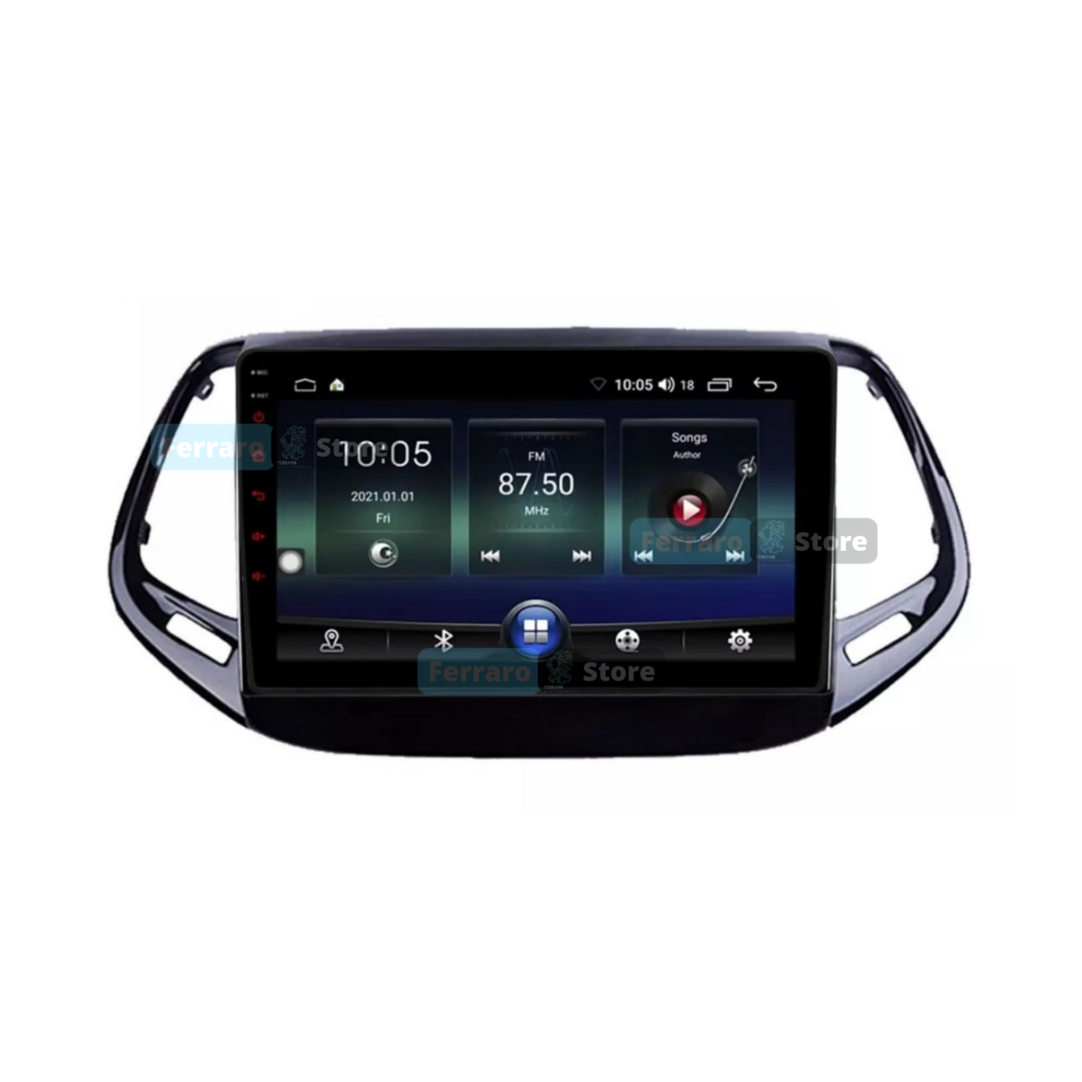 Autoradio per Jeep Compass 10.1" | Dal 2017 | Android | Bluetooth | CarPlay | Android Auto | 2GB/4GB Ram