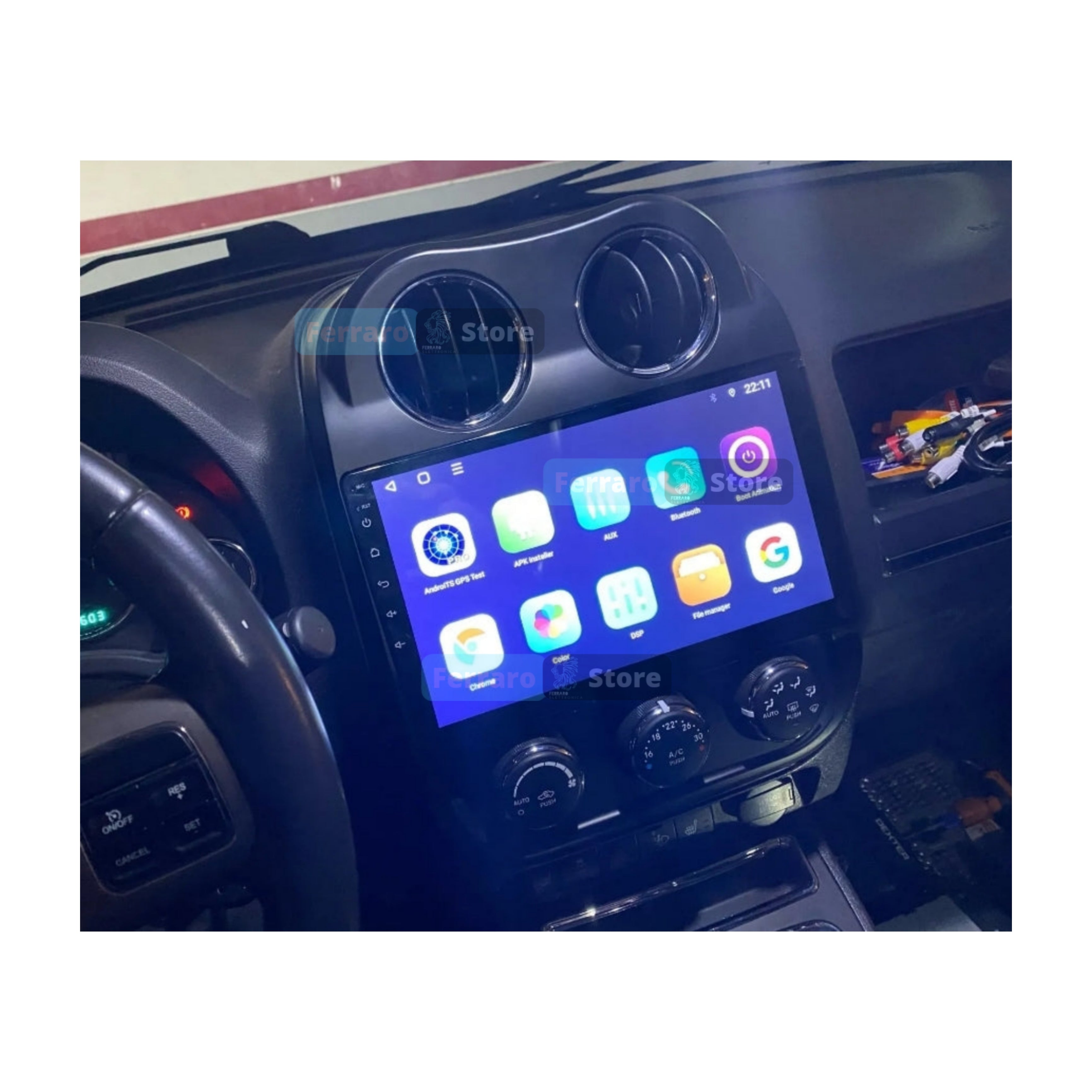 Autoradio per Jeep Compass Patriot 9" | 2010-2016 | Android | Bluetooth | CarPlay | Android Auto | 2GB/4GB/6GB/8GB Ram