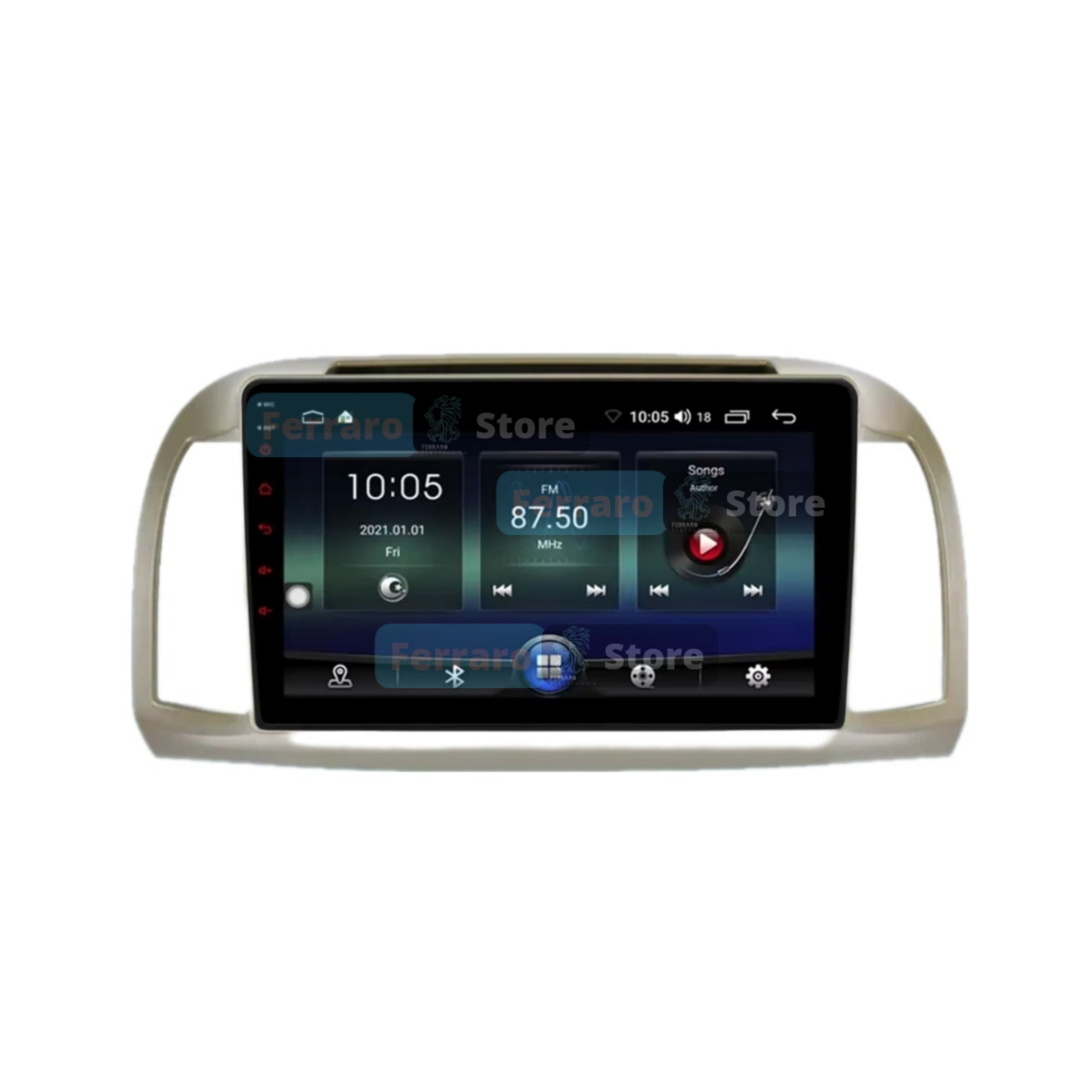 Autoradio per Nissan Micra 9" | 2002-2010 | Android | Bluetooth | CarPlay | Android Auto | 2GB/4GB/6GB/8GB Ram