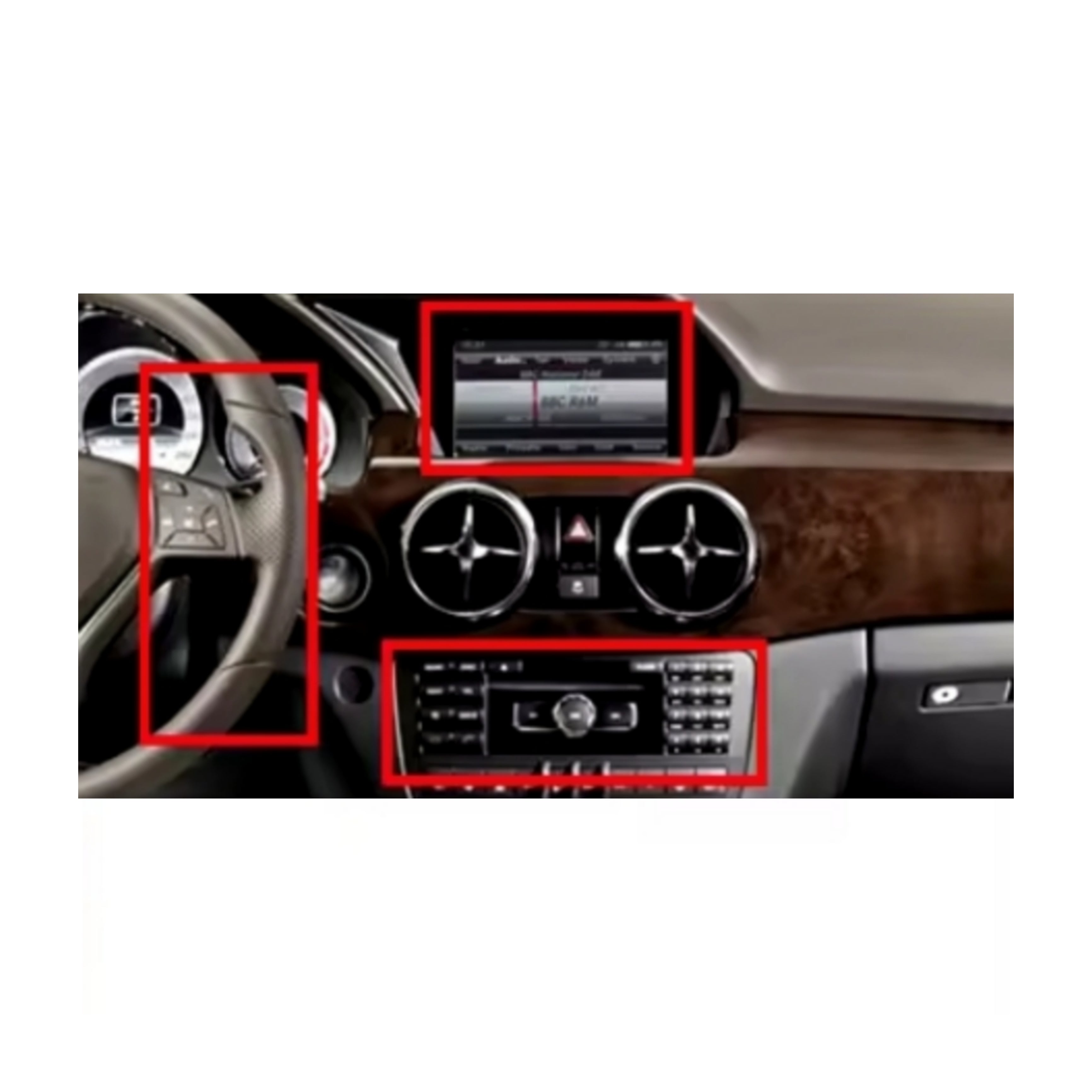 Autoradio per Mercedes GLK x204 | NTG 4.5 | 9" | 2008-2015 | Android | Bluetooth | CarPlay | Android Auto | 2GB/4GB/6GB/8GB Ram