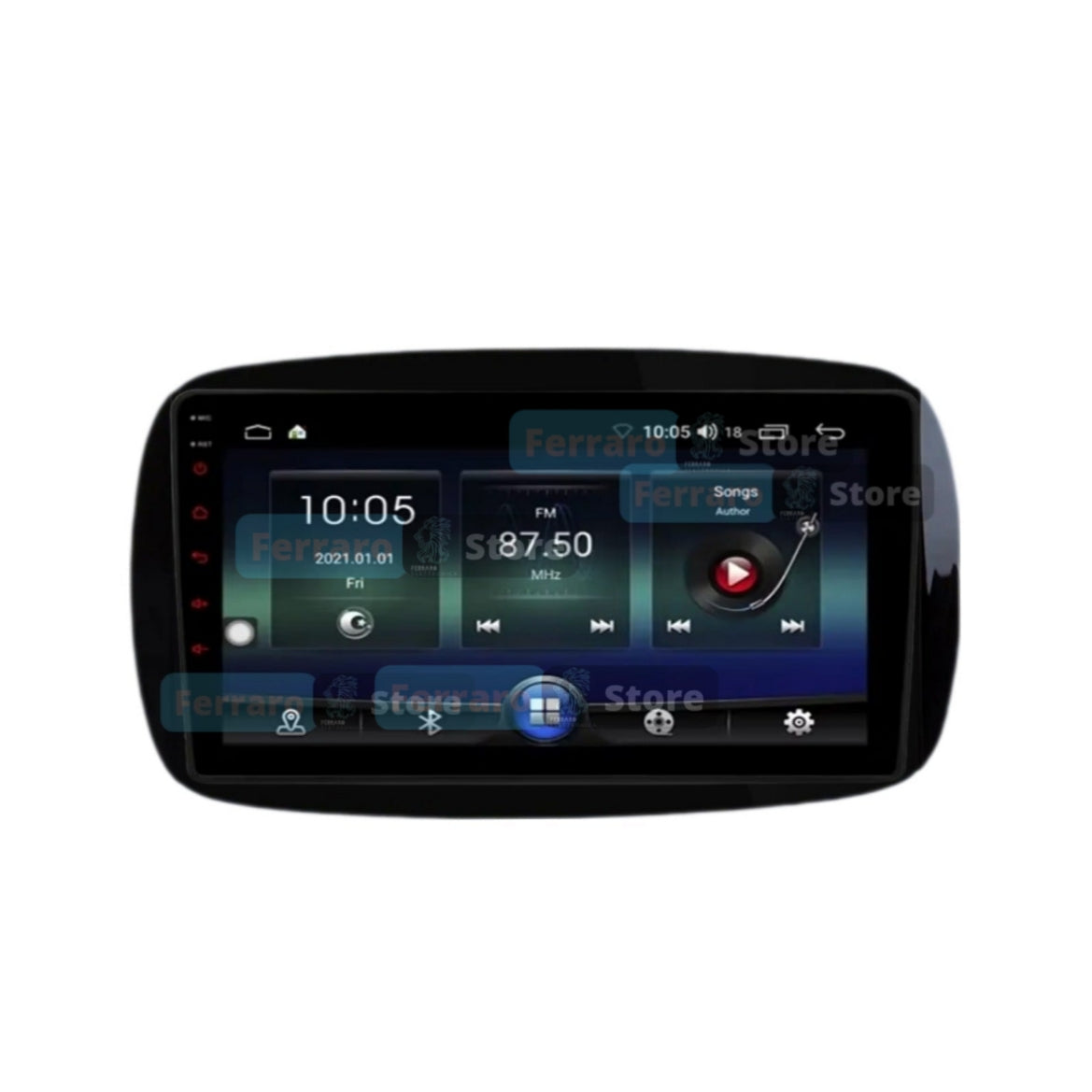 Car radio for SMART 453 NO NAVI. [2014 - 2020] - 2GB/4GB/6GB/8GB 2Din 9" Inch Car Radio, with Intelligent System, GPS, Navigator, Radio, Wifi.