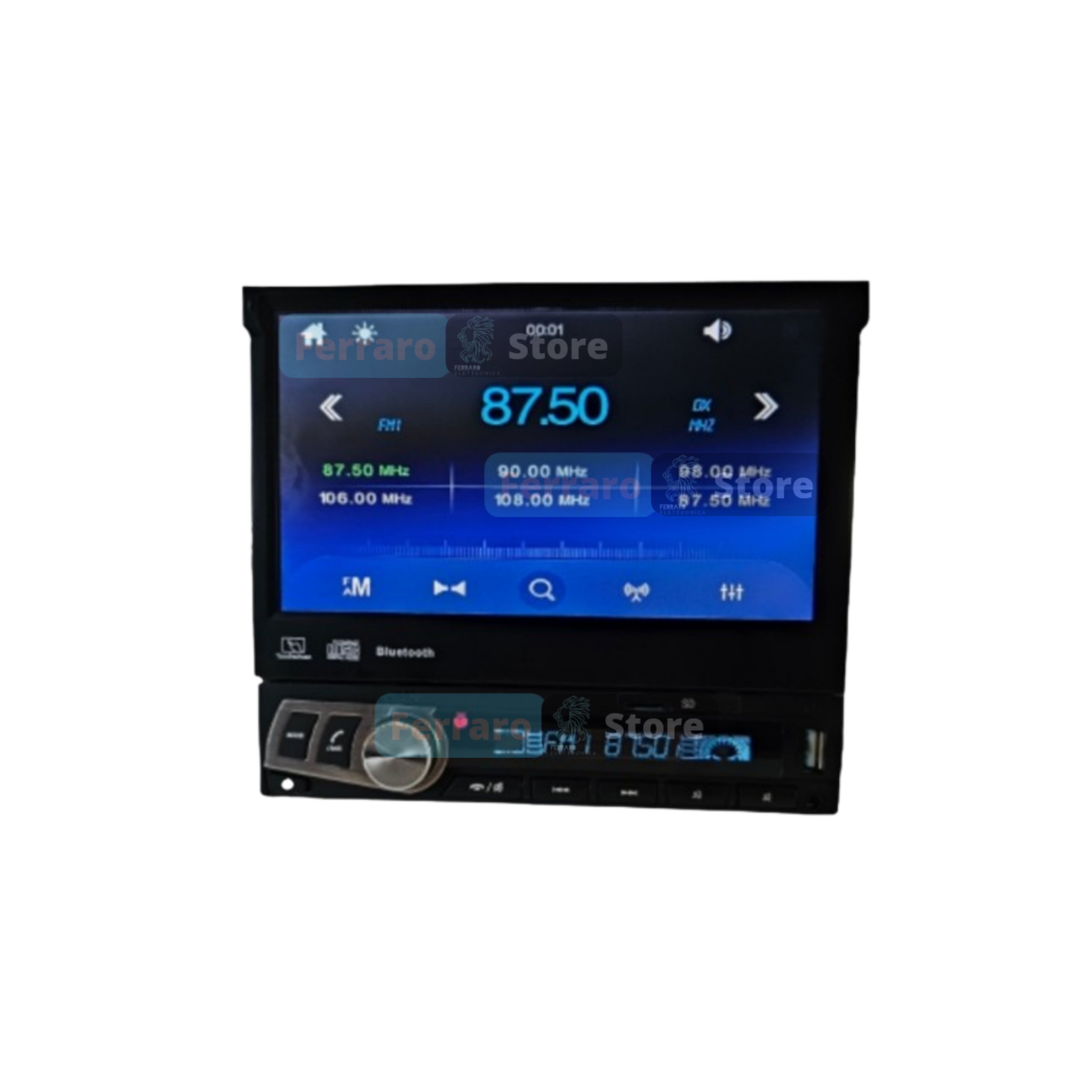 Autoradio per Renault Master | Nissan NV400 | Opel Movano 7" | 2010-2021 | Bluetooth | Radio | USB | Mirror Link