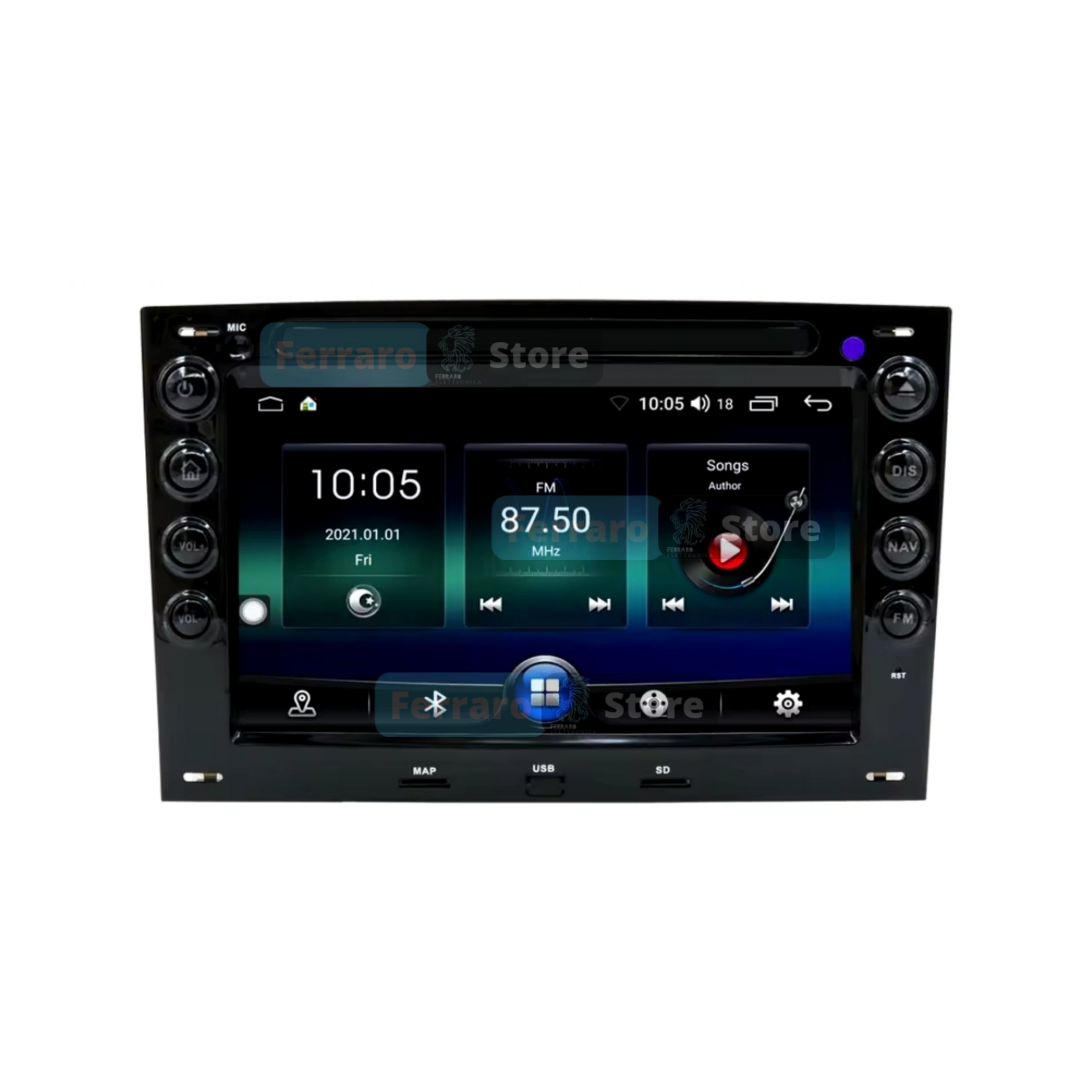 Autoradio per Renault Megane 2 7" | 2002-2009 | Android | Bluetooth | CarPlay | Android Auto | 4GB/8GB Ram