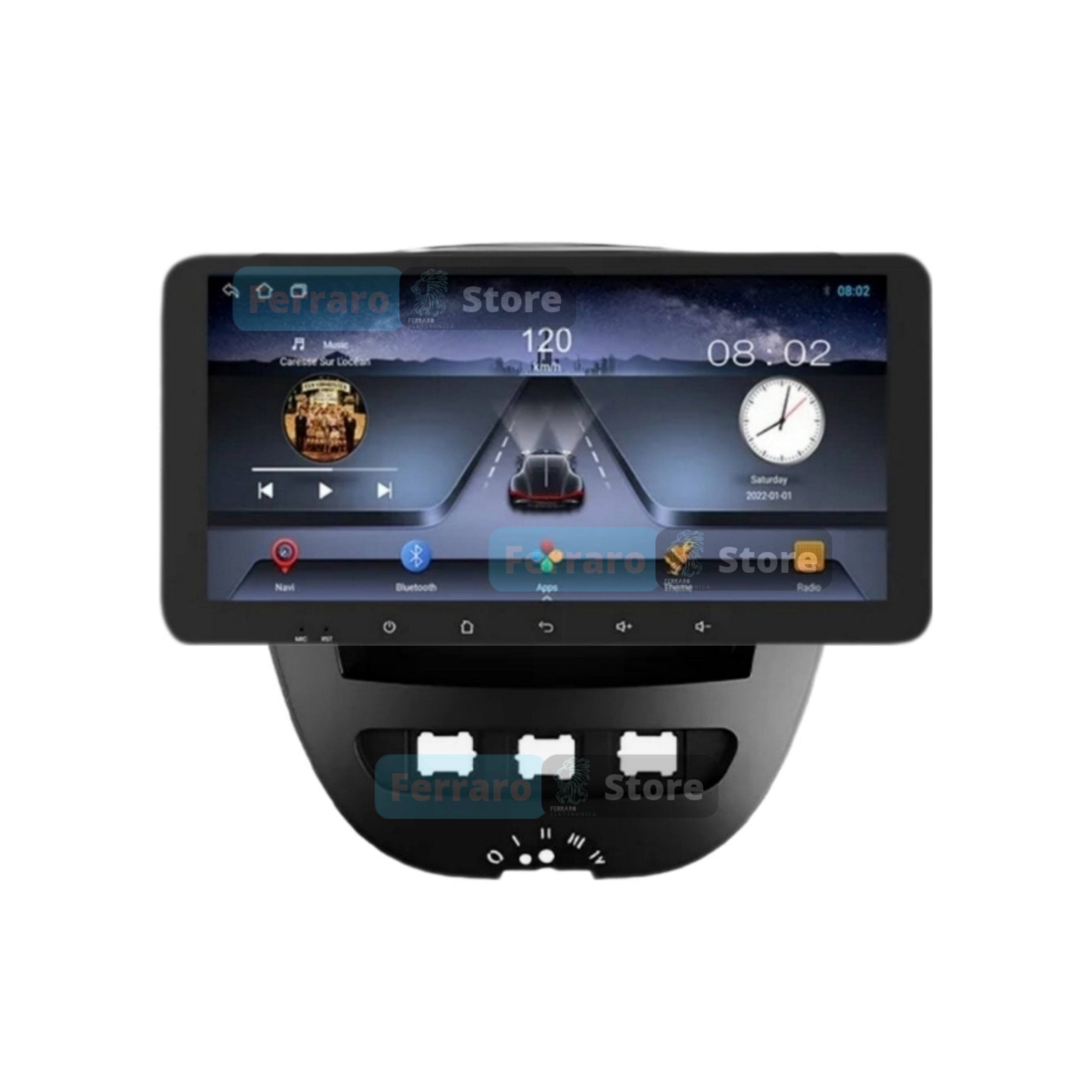 Autoradio per Toyota Aygo | Peugeot 107 | Citroen C1 10.35" | 2005-2014 | Android | Bluetooth | CarPlay | Android Auto | 2/32GB Ram