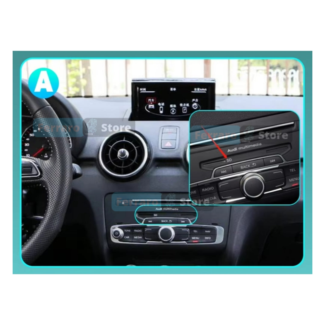 Autoradio per Audi A1 | Q2 | 10.25" | 2012-2018 | Android | Bluetooth | CarPlay | Android Auto | 4/64GB Ram