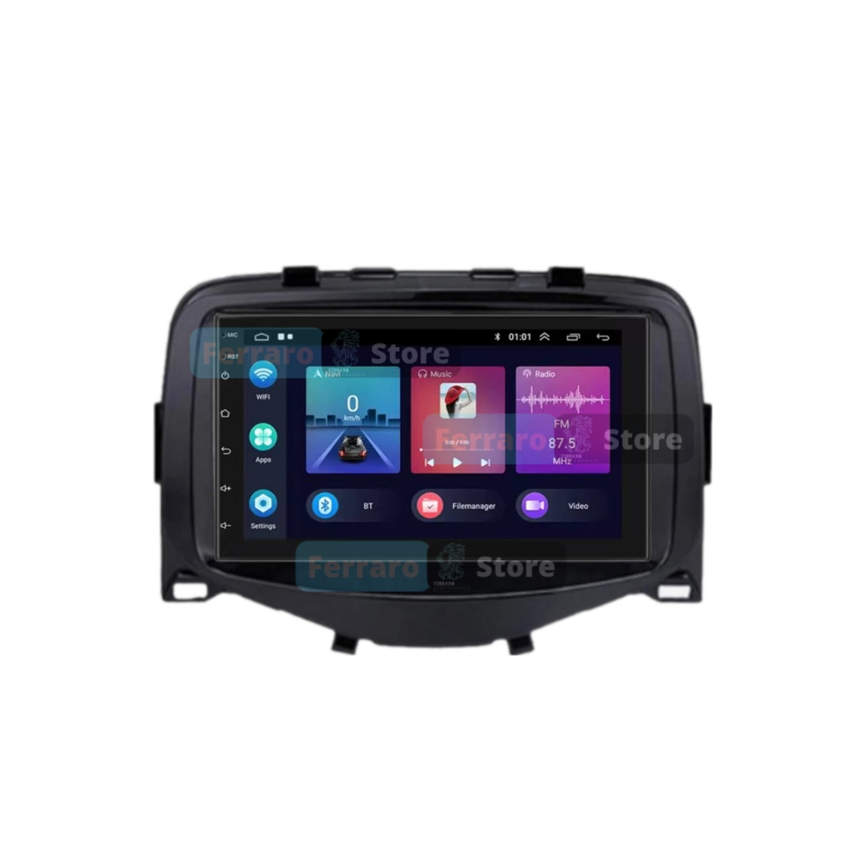 Autoradio per Toyota Aygo | Peugeot 108 | Citroen C1 7" | 2016-2020 | Android | Bluetooth | CarPlay | Android Auto | 2GB/4GB/6GB Ram