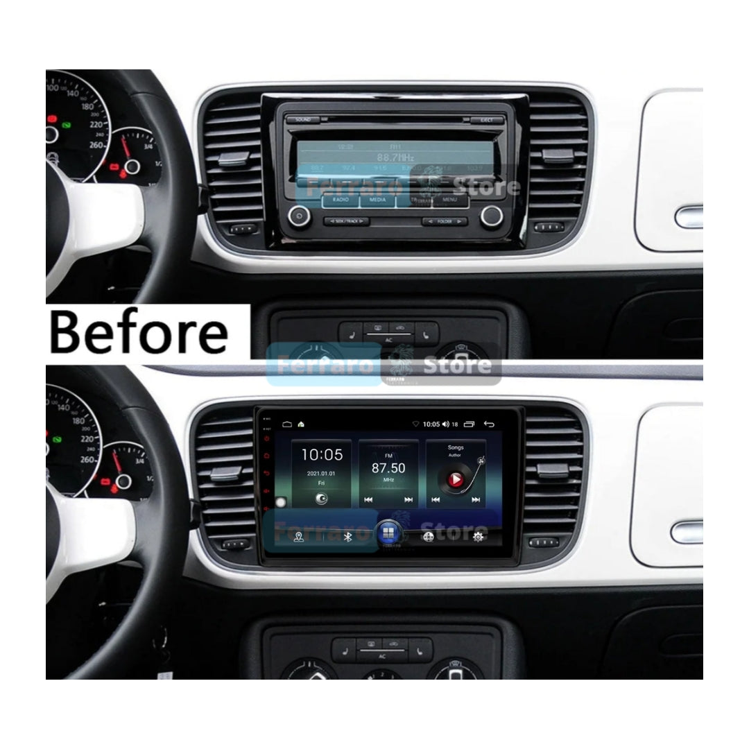 Car Radio for VOLKSWAGEN BEETLE [2011 - 2019] - 2GB/4GB/6GB/8GB 2Din 9" Inch Car Radio, with Intelligent System, GPS, Navigator, Radio, Wifi.