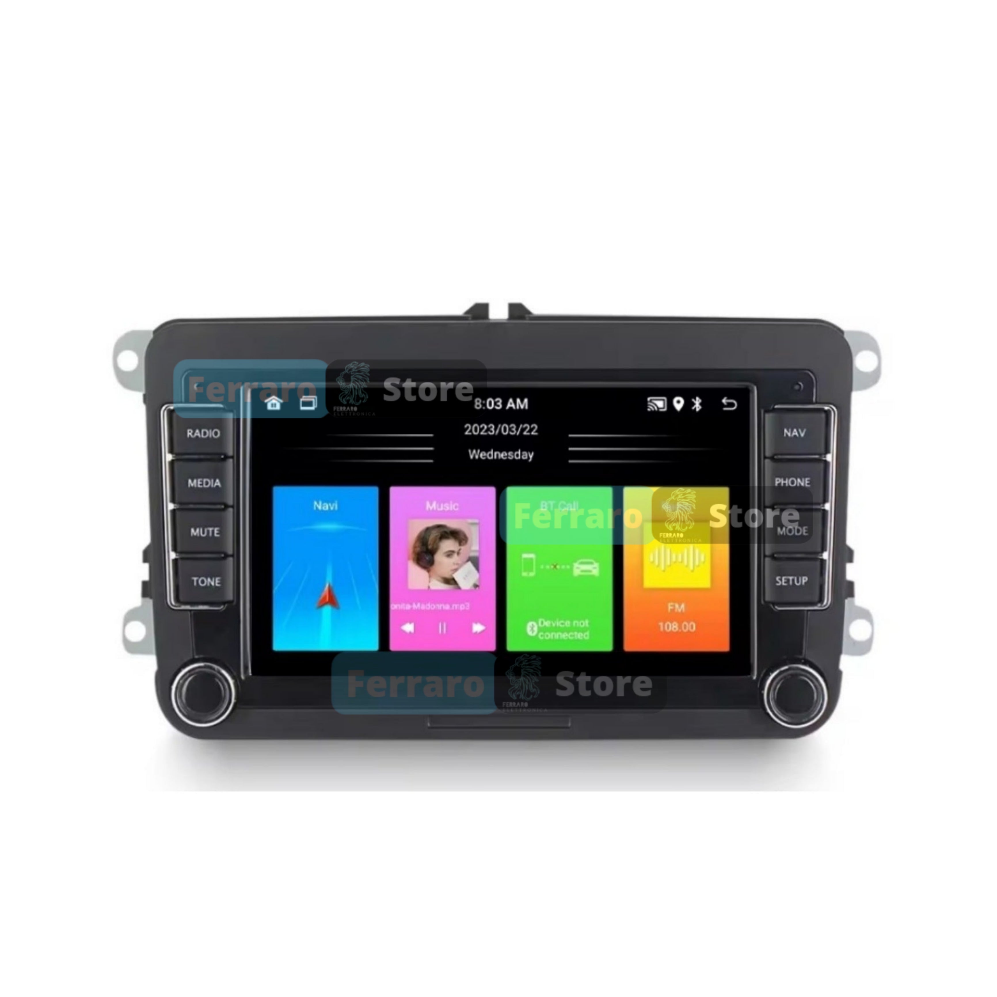 Autoradio per Volkswagen | Seat | Skoda 7" | Android | Bluetooth | CarPlay | Android Auto | 2GB/4GB/6GB Ram