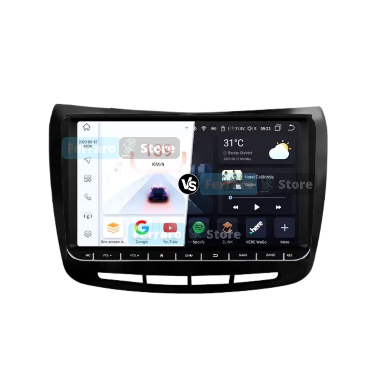 Autoradio per Lancia Delta 9" | 2009-2014 | Android | Bluetooth | CarPlay | Android Auto | 2GB/4GB Ram